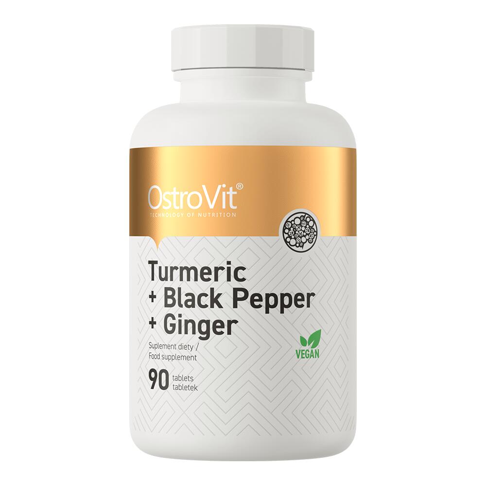 OstroVit Turmeric + Black Pepper + Ginger 90 Tabs