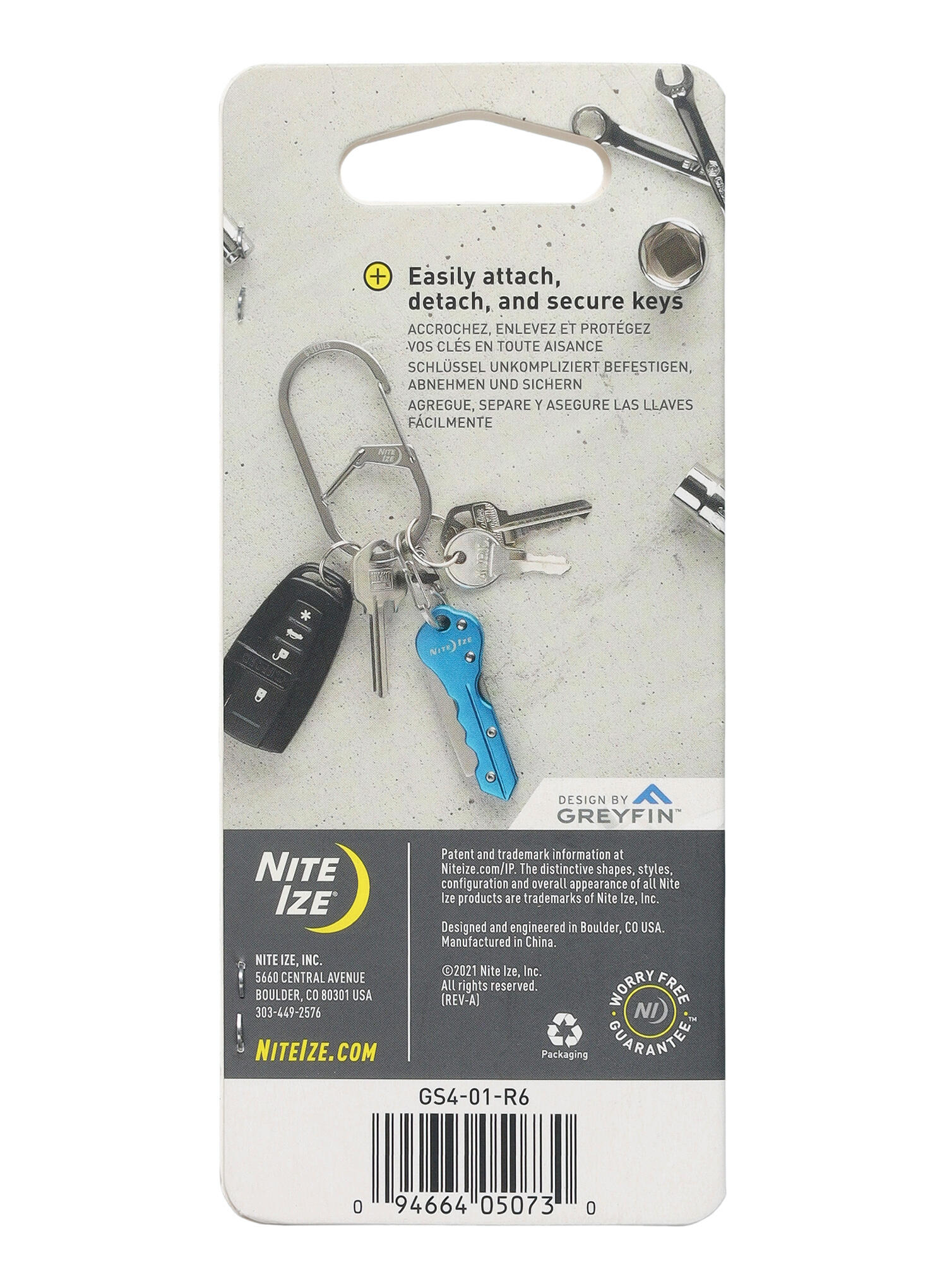 Carabine Nite Ize G-Series Carabiner à Double Chambre 4 - noir 5/6