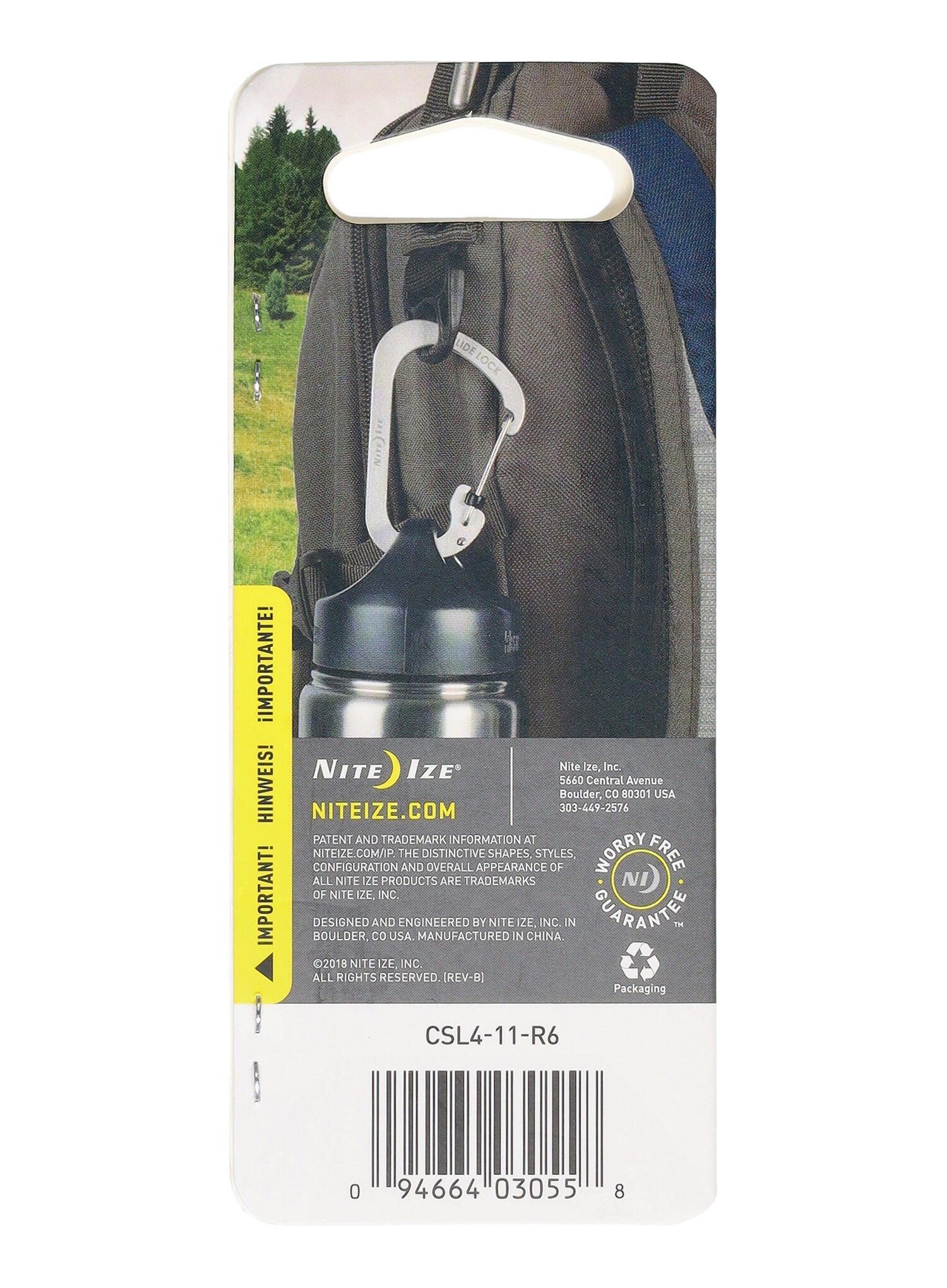 SlideLock Karabiner 4 - Nite Ize - Staal 5/7