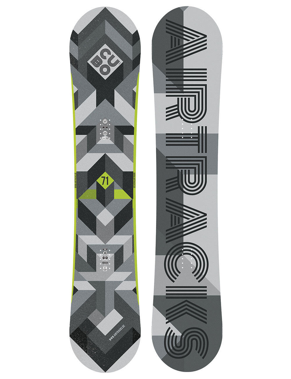Set Snowboard Uomo: Tavola Cubo Camber Wide + Attacchi Master L + Borsa SB 2/3