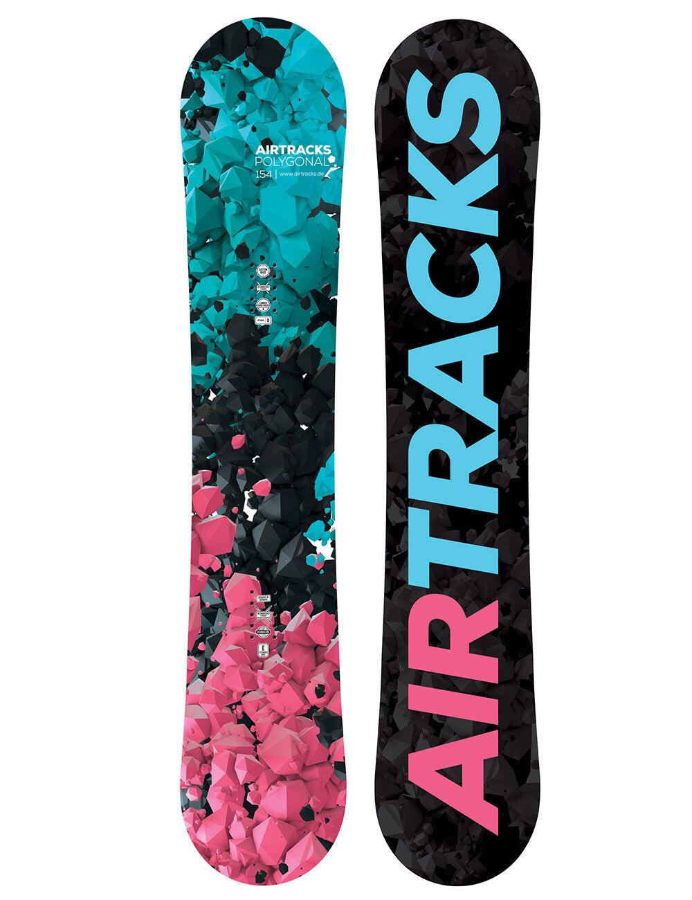 Set de Snowboard Femme: Planche Polygonal + Fixation Master W M + Sac SB 2/3
