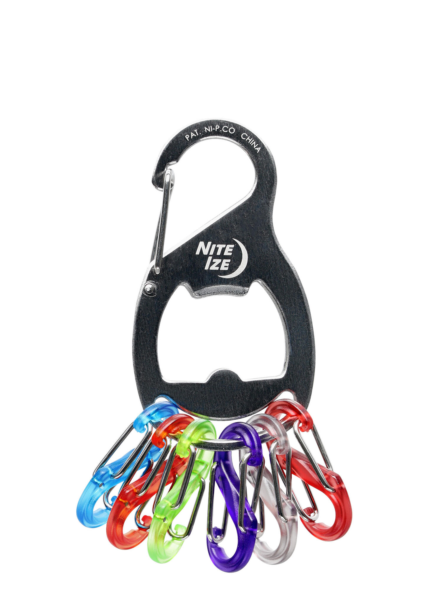 Carabine Nite Ize KeyRack+ S-Biner - acier inoxydable 3/6