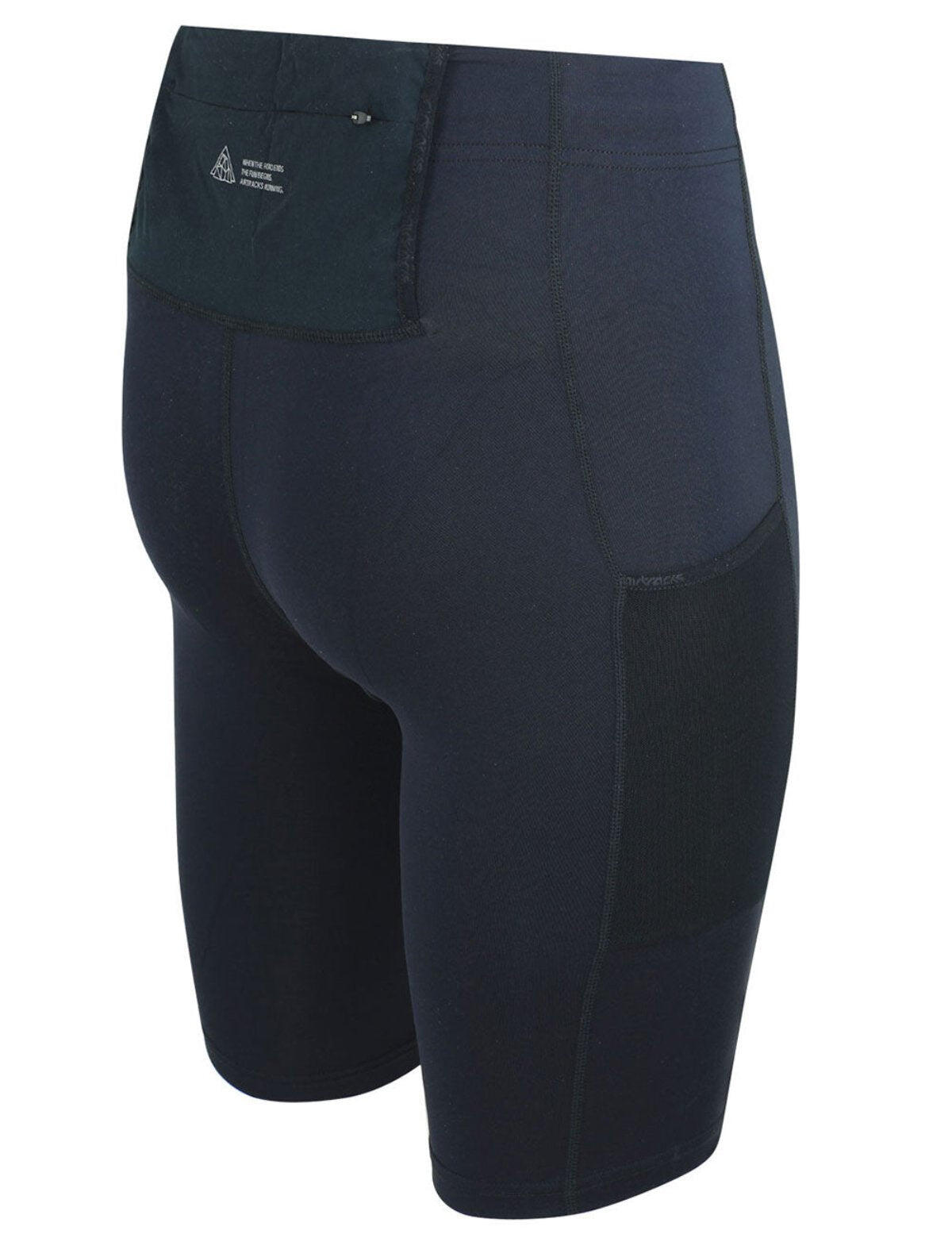 Herren Laufhose Tight Kurz Pro Team Schwarz 4/4