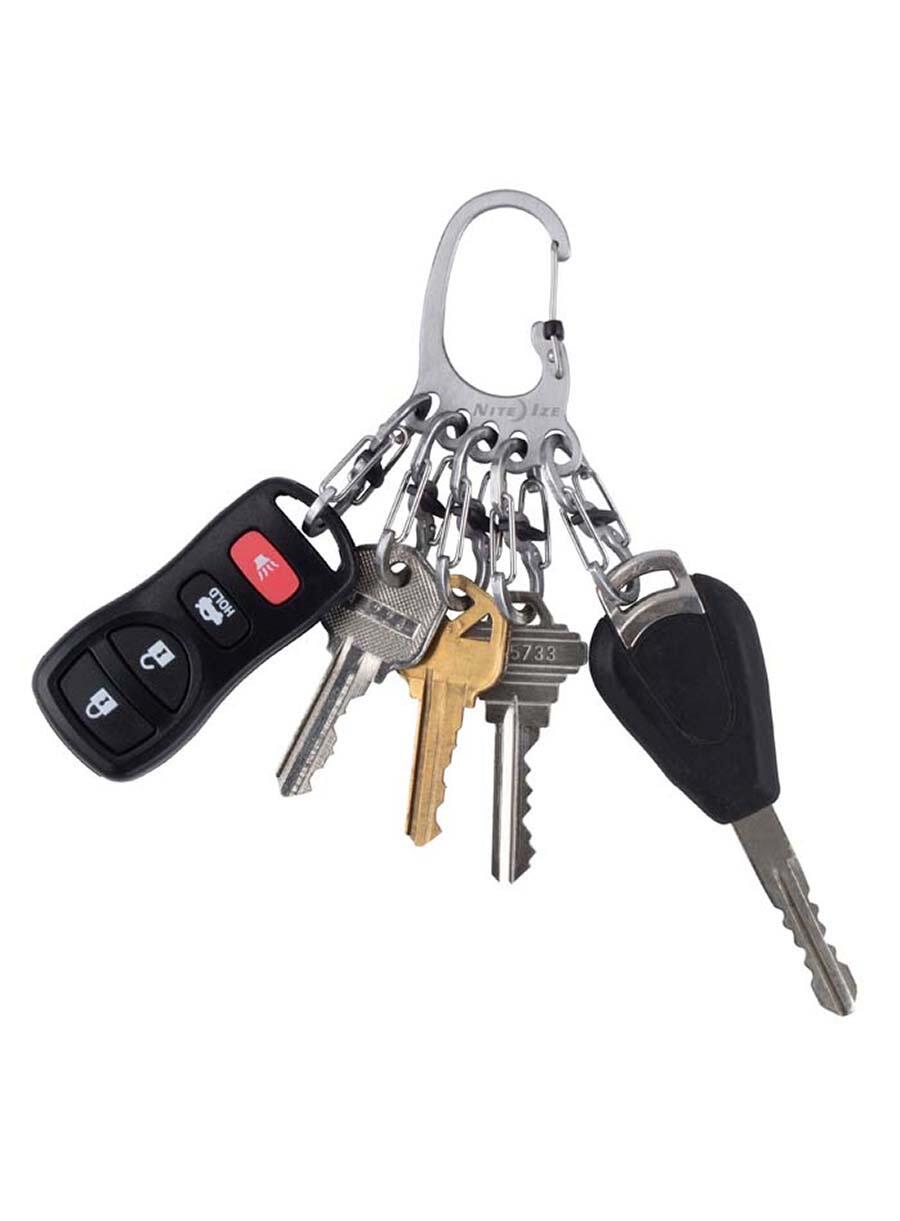 Sleutelhanger Nite Ize BigFoot KeyRack Locker - staal 3/6