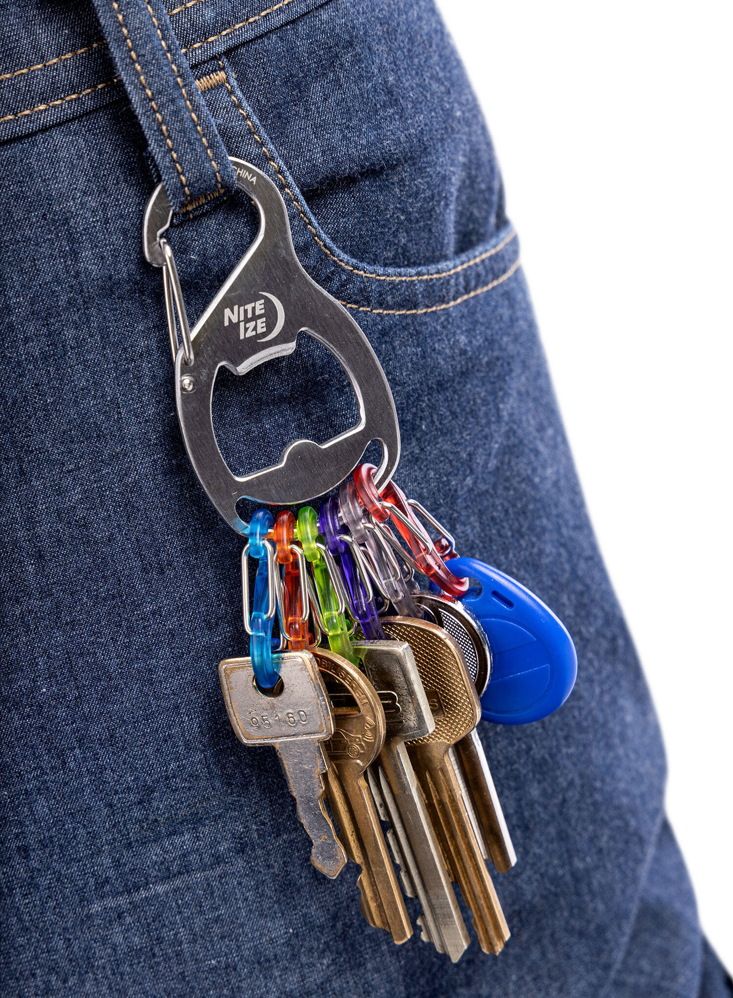 Carabine Nite Ize KeyRack+ S-Biner - acier inoxydable 2/6