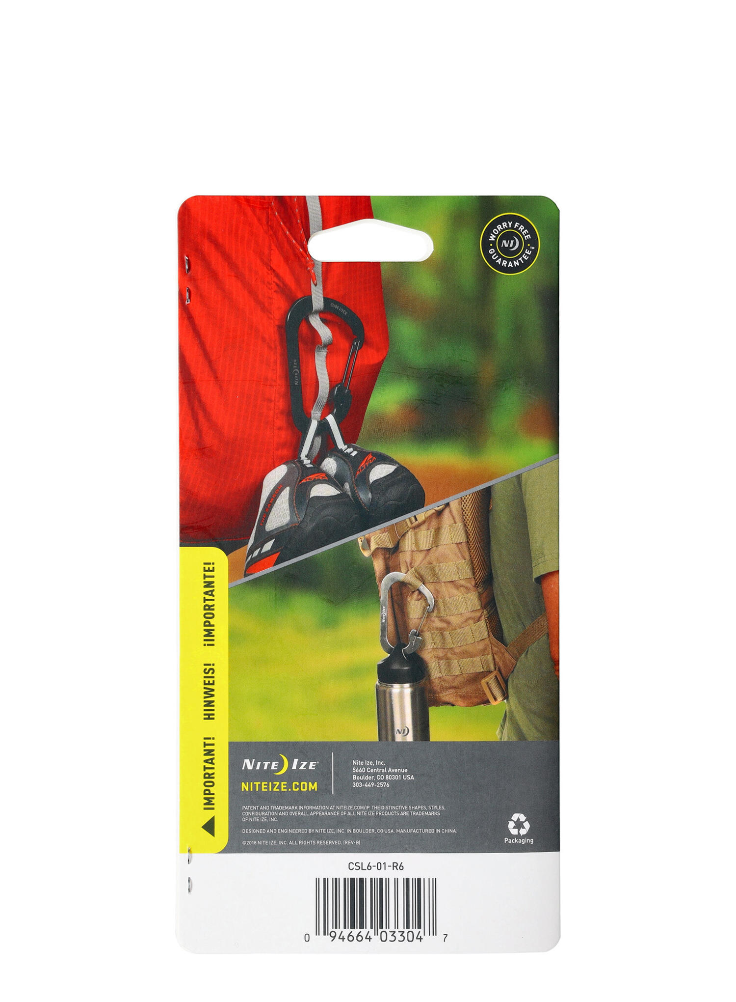Carabine Nite Ize SlideLock 6 - noir 5/6