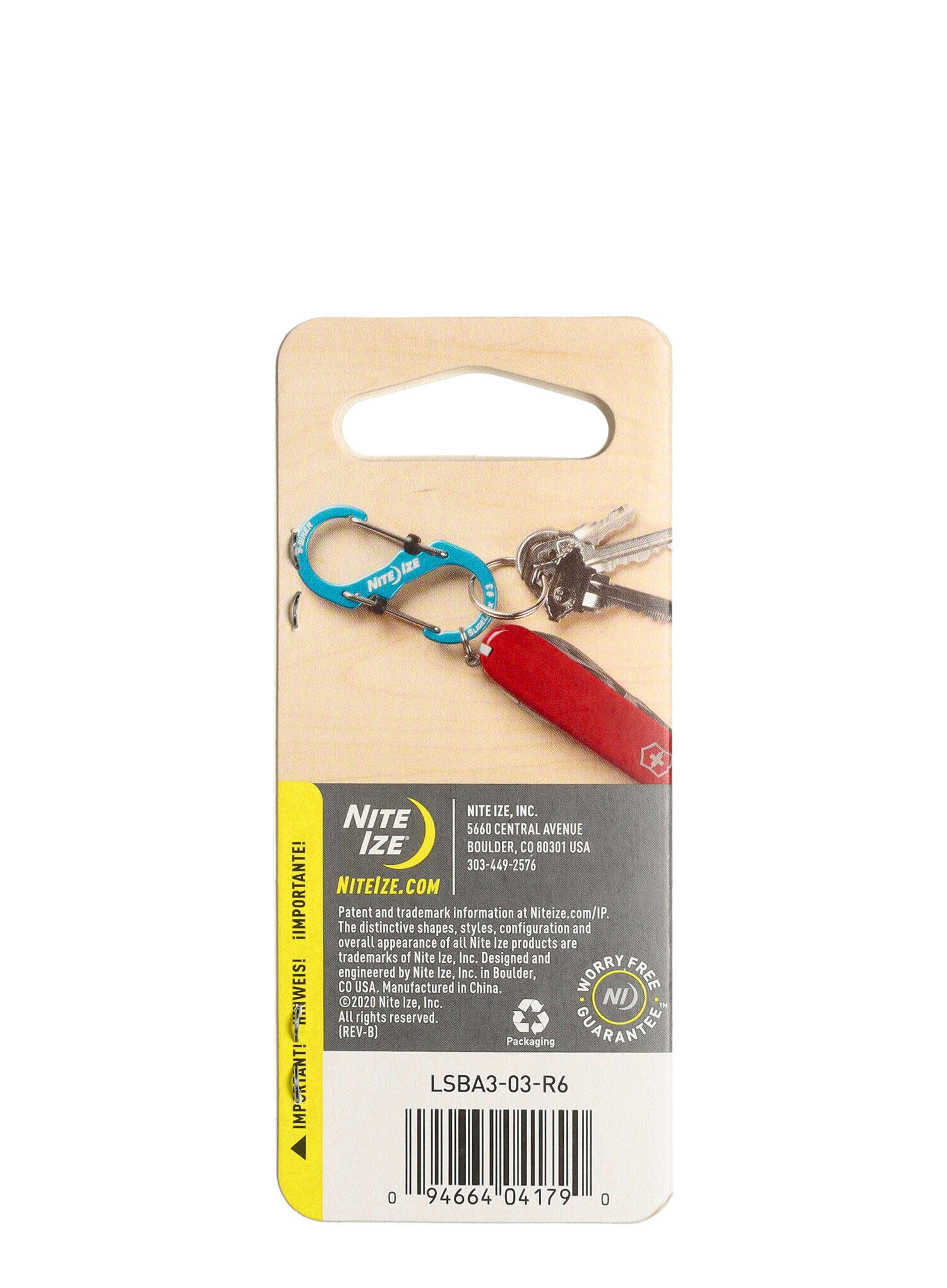 Carabine Nite Ize S-Biner SlideLock Aluminium 3 - bleu 5/6