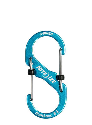 S-biner slidelock aluminium 3 - nite ize - blauw