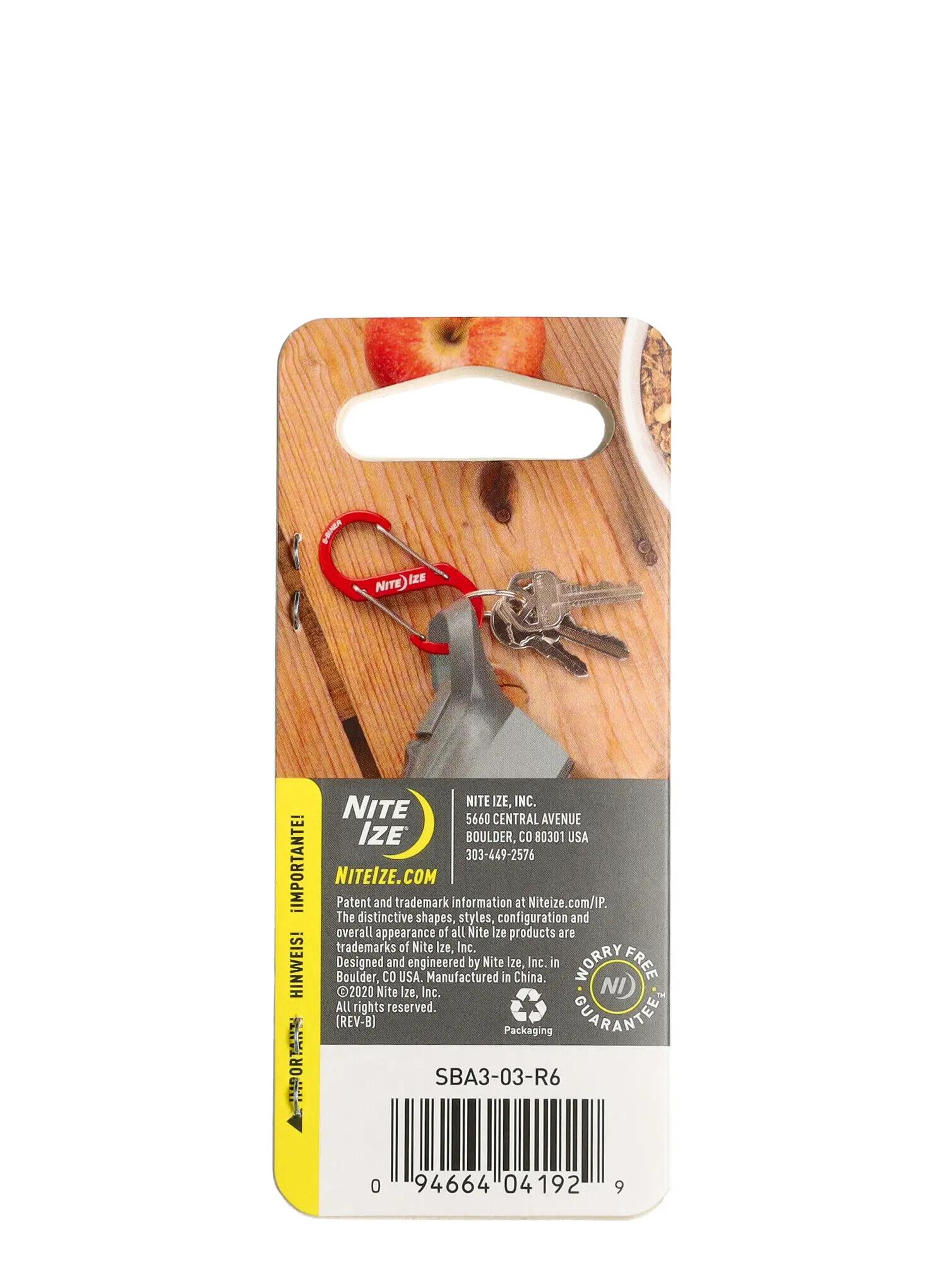 Karabinek sprzętowy Nite Ize S-Biner Aluminum 3 - blue 4/5