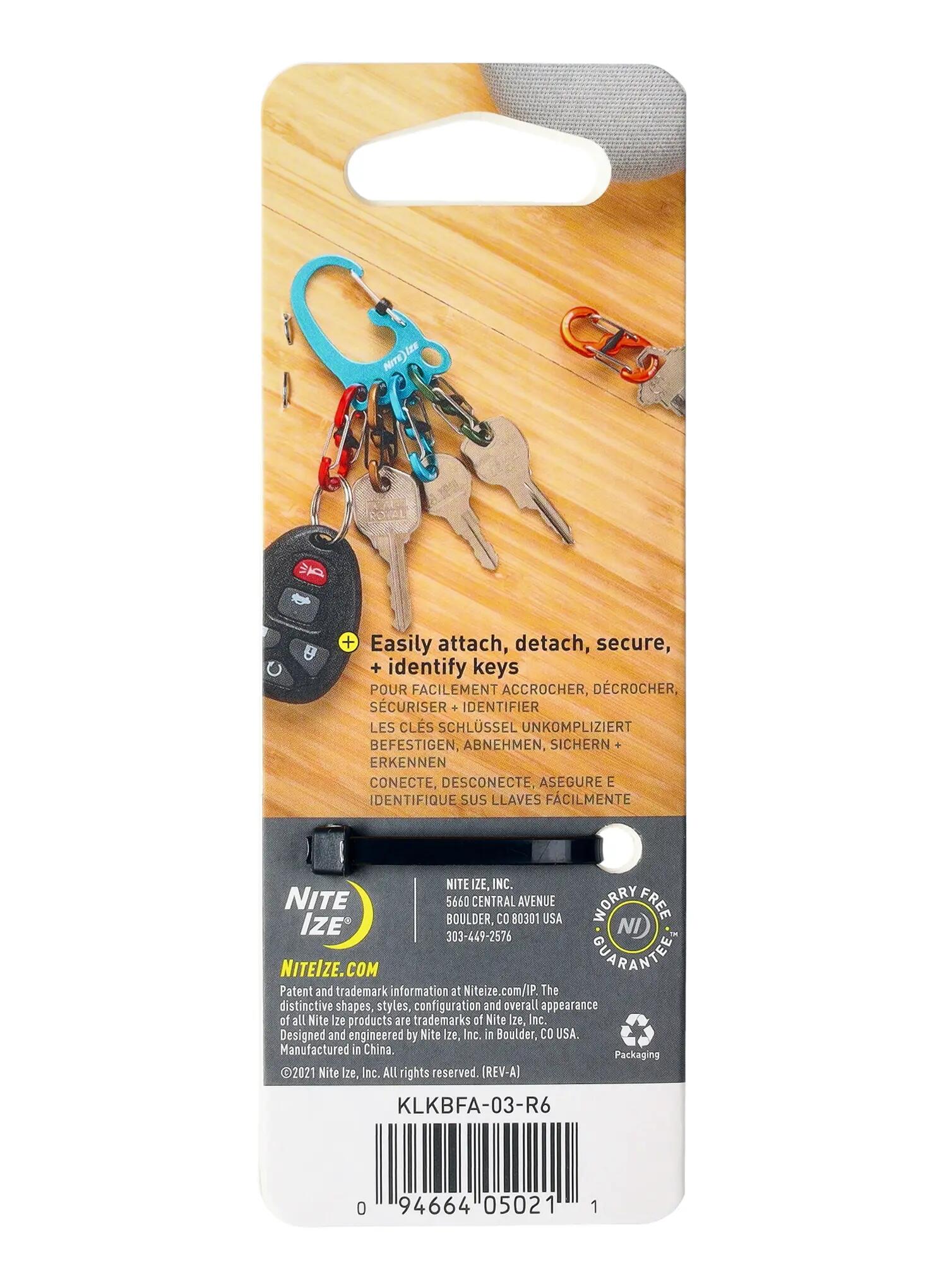 Karabinek Nite Ize BigFoot Locker KeyRack Aluminum - blue 7/7