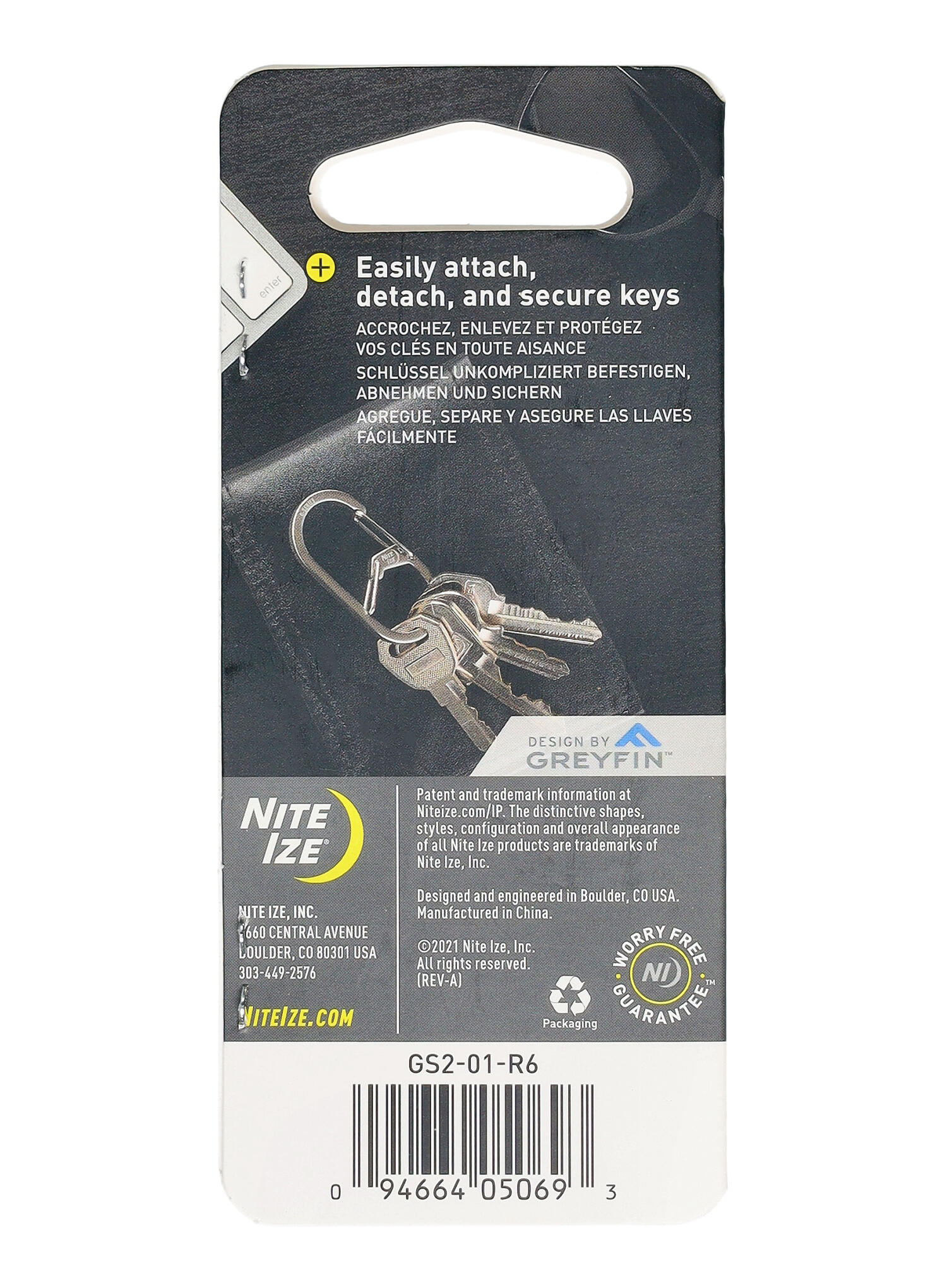 Karabiner Nite Ize G-Series Dual Chamber 2 - zwart 5/7