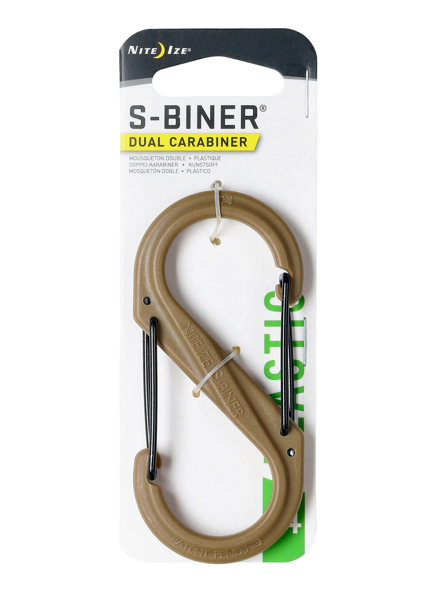 S-Biner Nite Ize 4 Plastic Black Gate 4/7