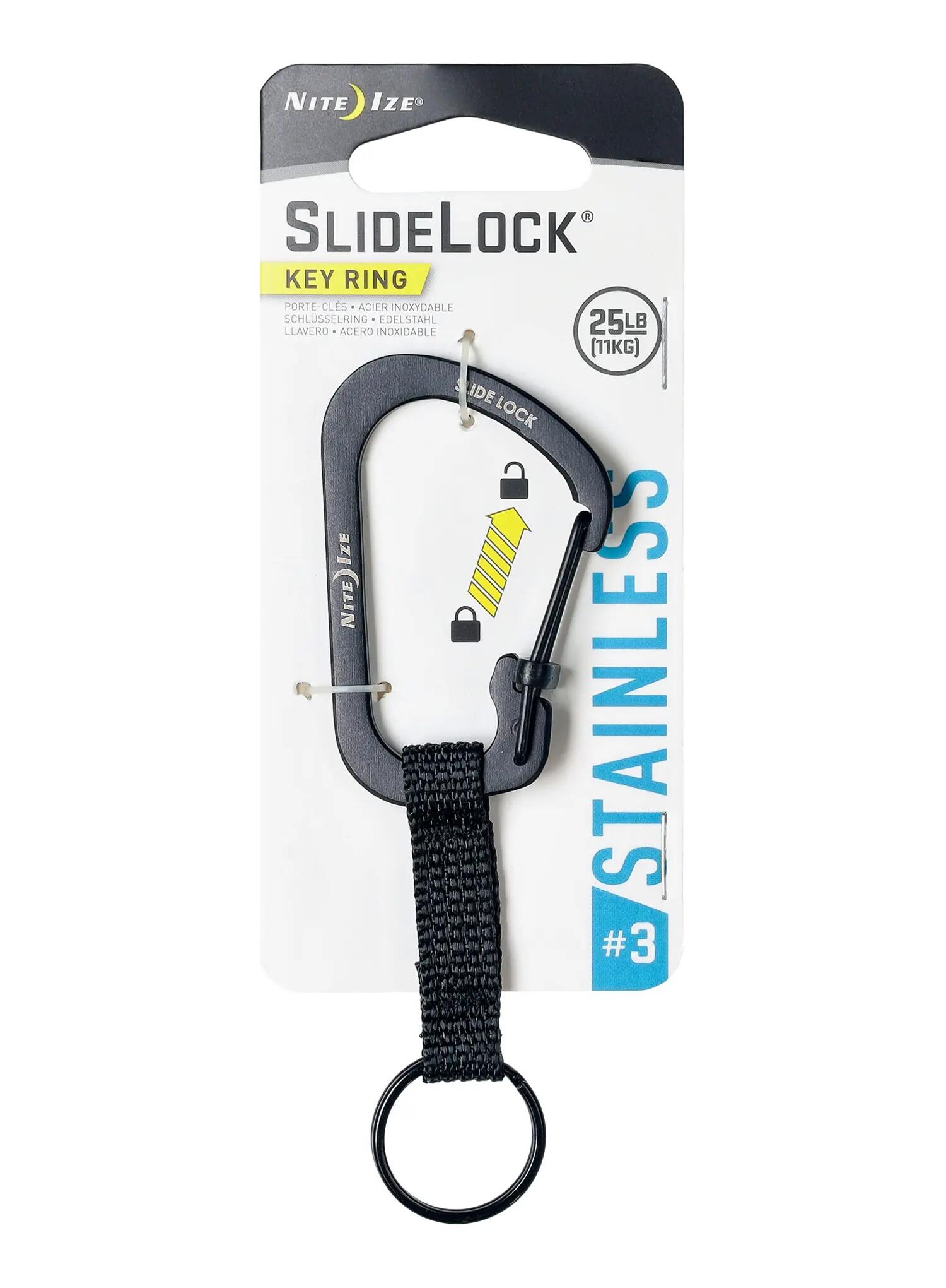 Karabinek Nite Ize SlideLock Key Ring 3 - black 4/7
