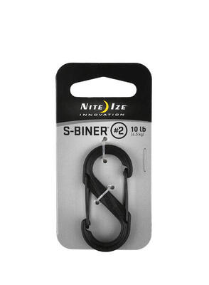 S-biner 2 plastic gate - nite ize - zwart