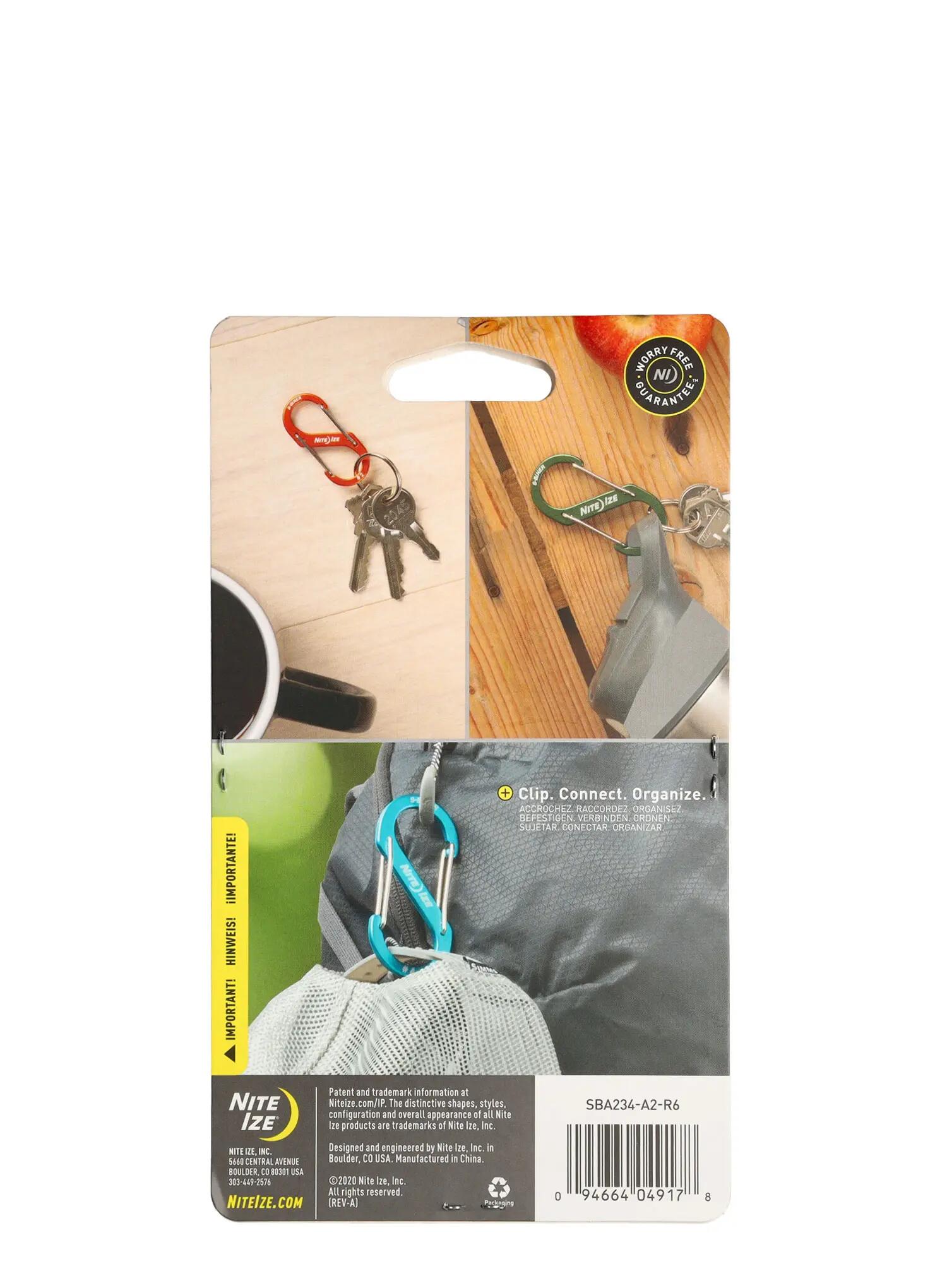 Karabinek sprzętowy Nite Ize S-Biner Aluminum Combo 3 Pack 4/5