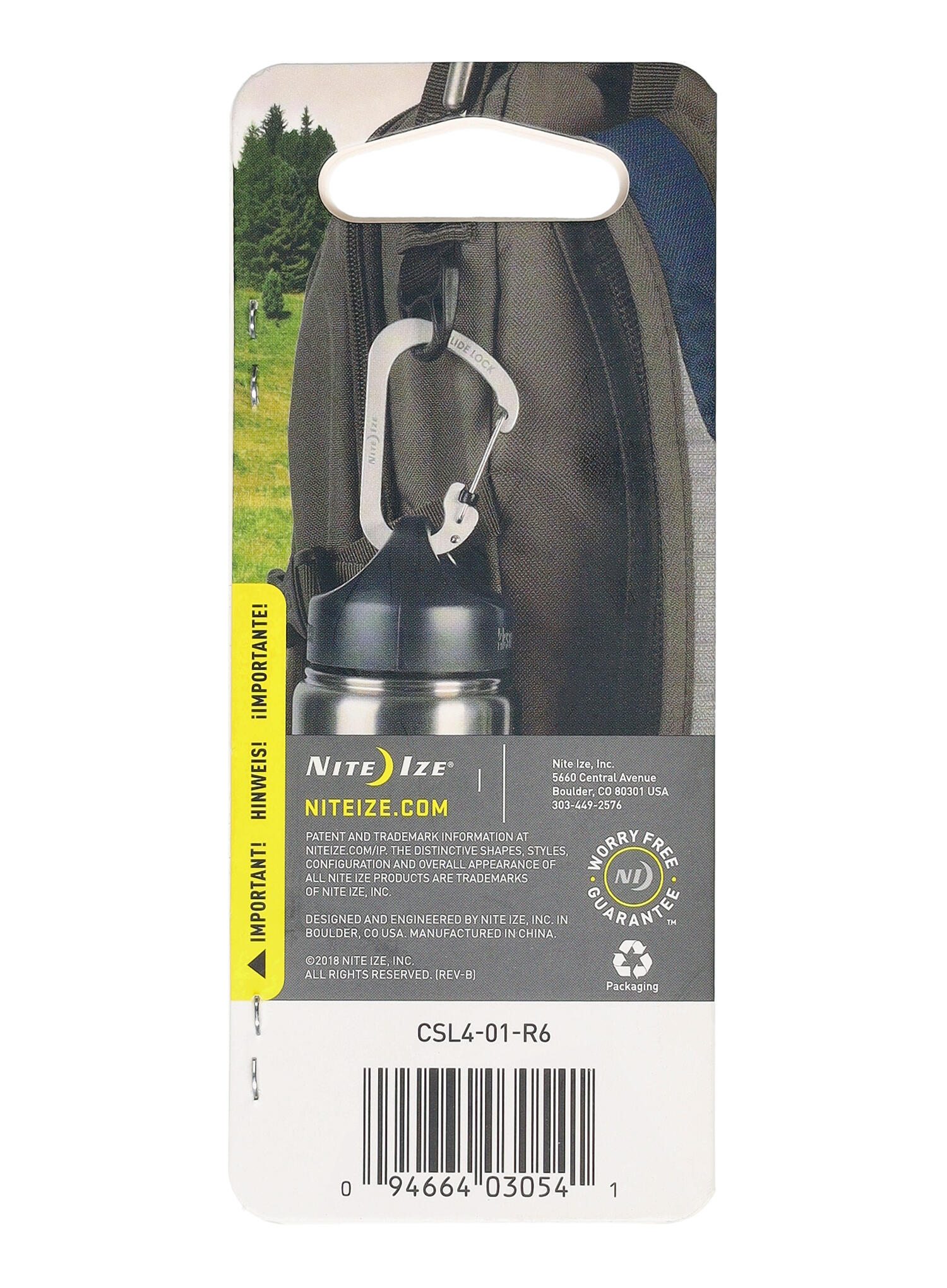 Carabine Nite Ize SlideLock Carabiner 4 - noir 5/7