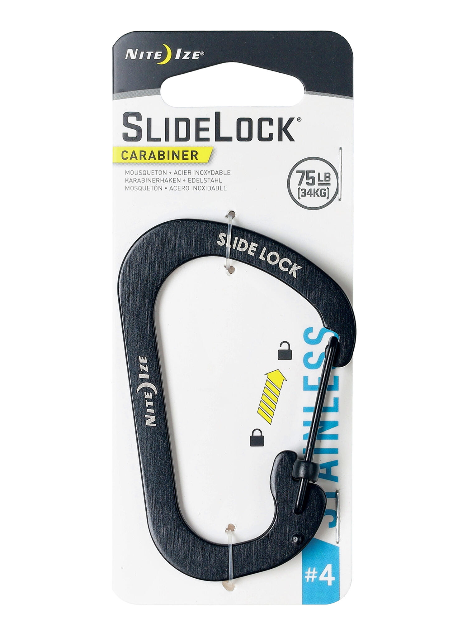 Carabine Nite Ize SlideLock Carabiner 4 - noir 4/7