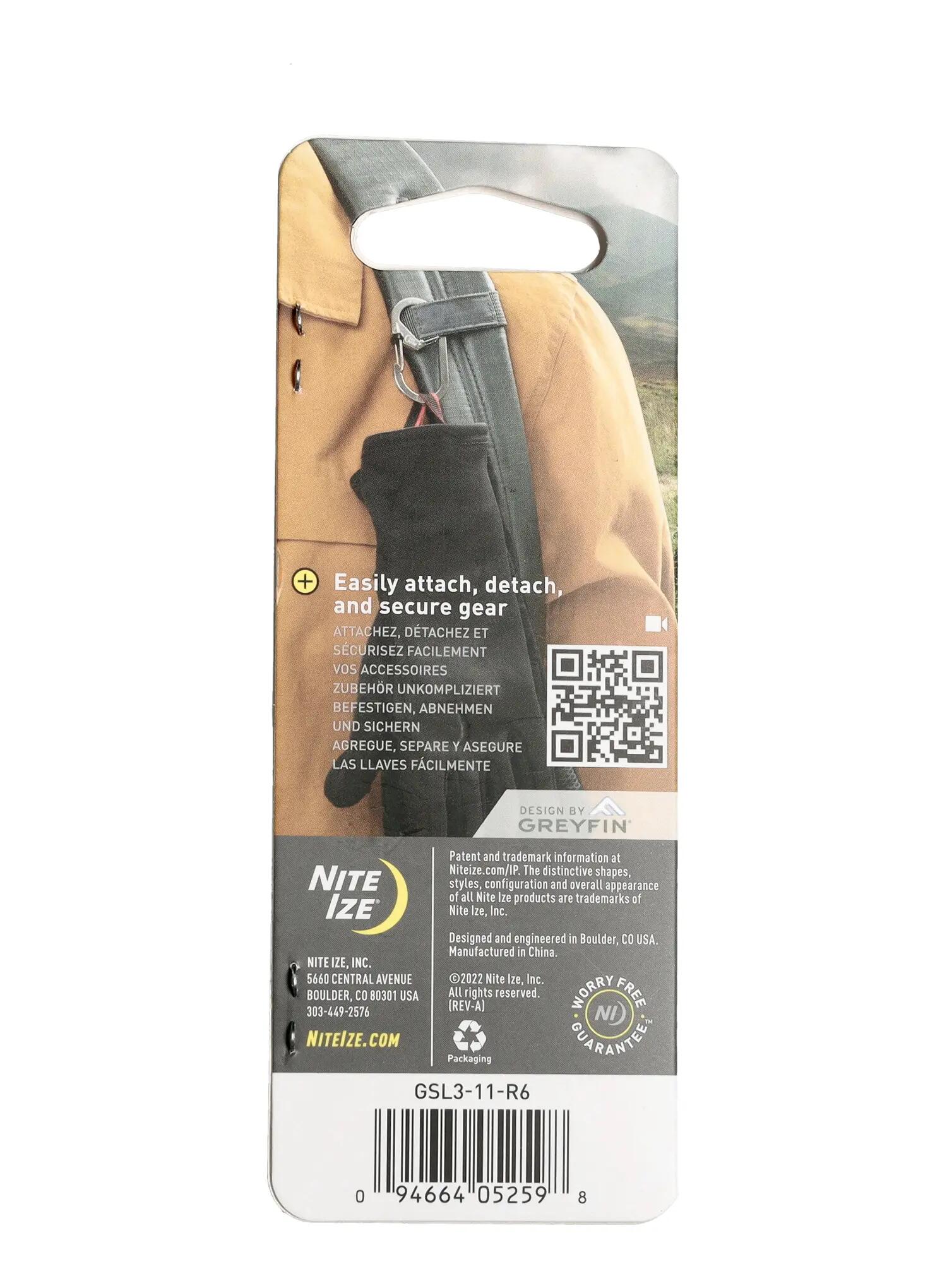 Karabiner Nite Ize G-Series SlideLock Dual Chamber 3 - roestvrij staal 4/5