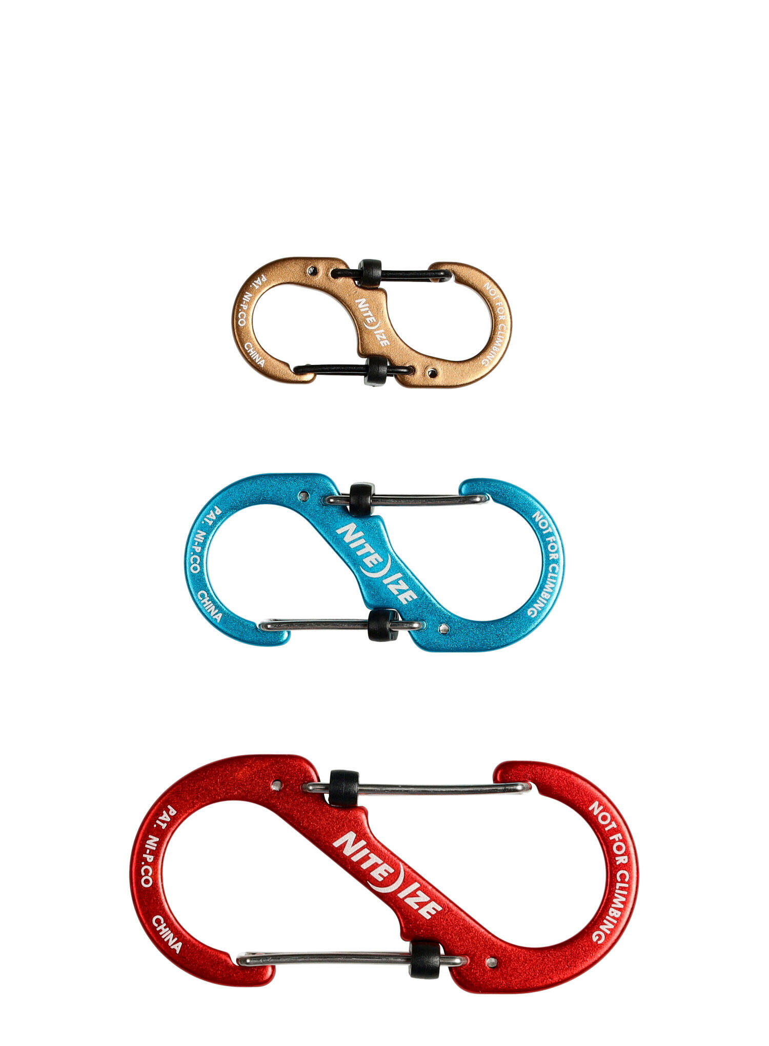 S-Biner SlideLock Aluminium Karabiner 3-Pack Nite Ize 3/5