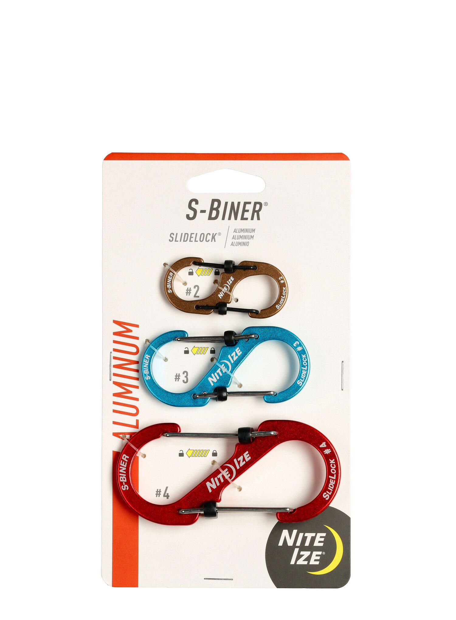 S-Biner SlideLock Aluminium Karabiner 3-Pack Nite Ize 2/5