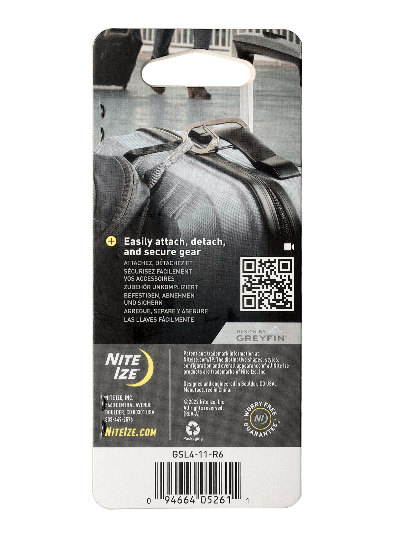 Karabiner Nite Ize G-Series SlideLock Dual Chamber 4 - Edelstahl 4/5