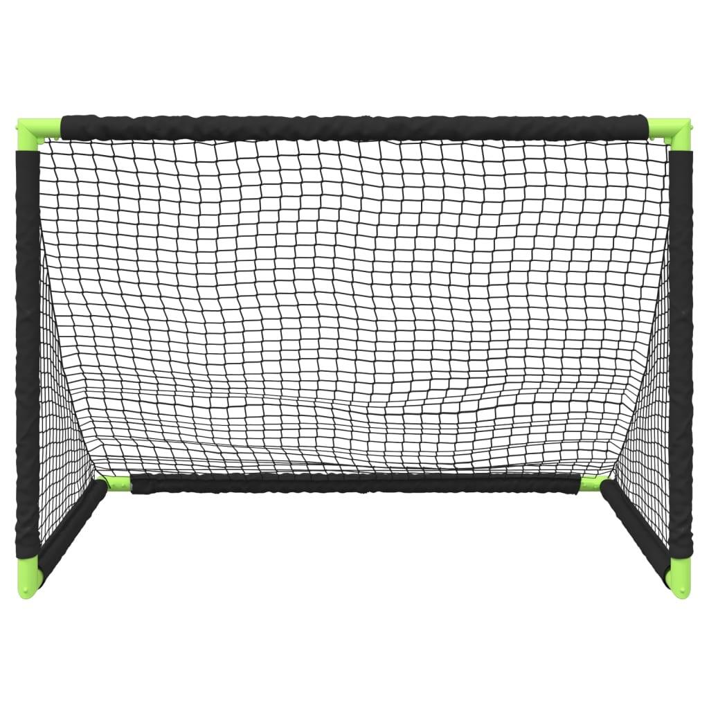 Portería de fútbol infantil plegable negra 5/5