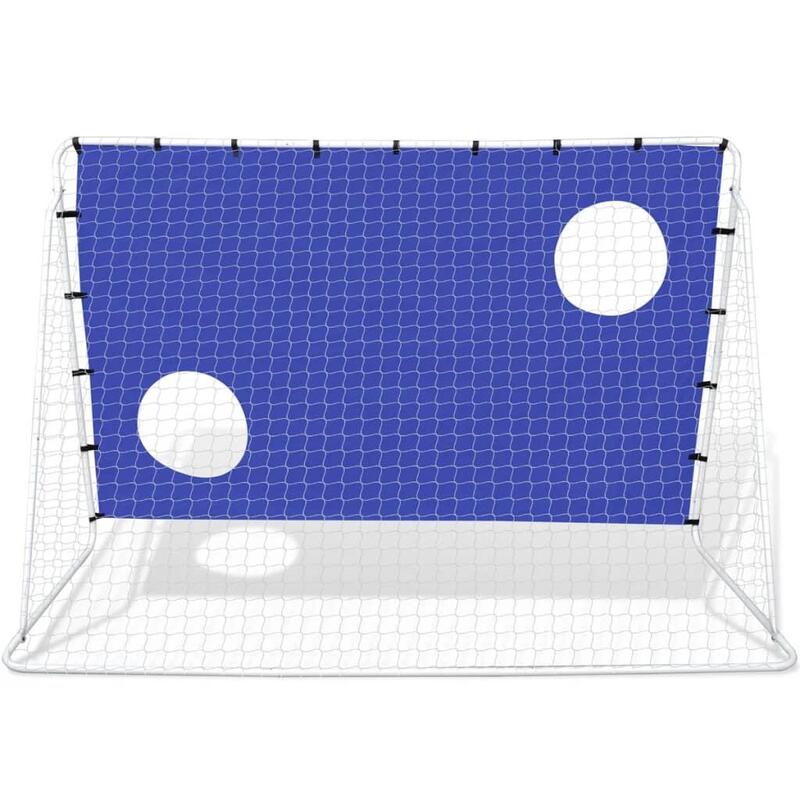 But de fotbal VidaXL cu țintă 240x92x150 cm