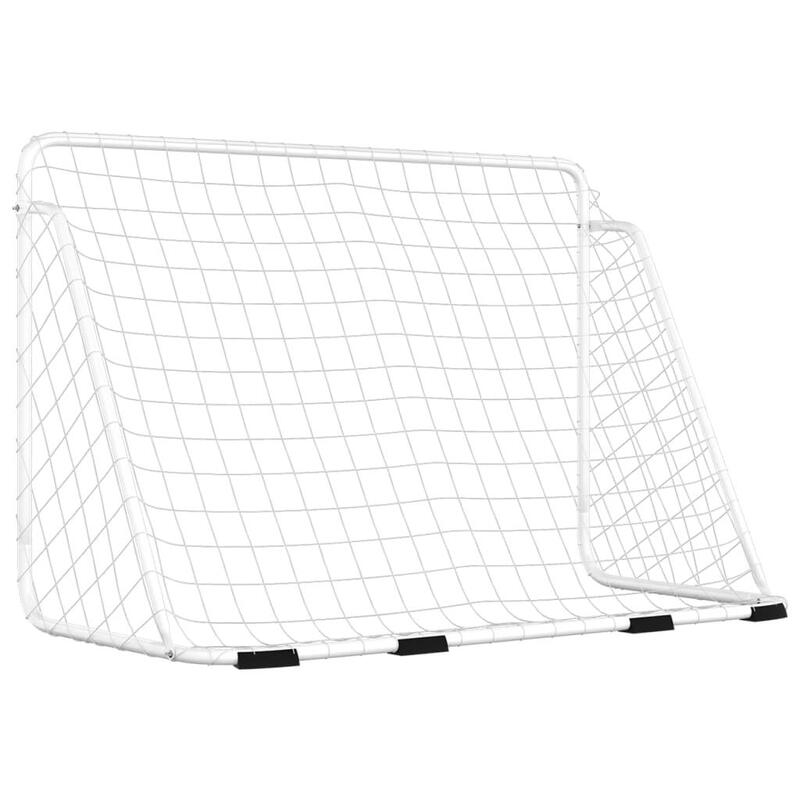 VidaXL poartă de fotbal cu plasă 180x90x120 cm oțel vopsit
