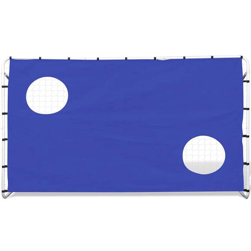 But de fotbal VidaXL cu țintă 240x92x150 cm