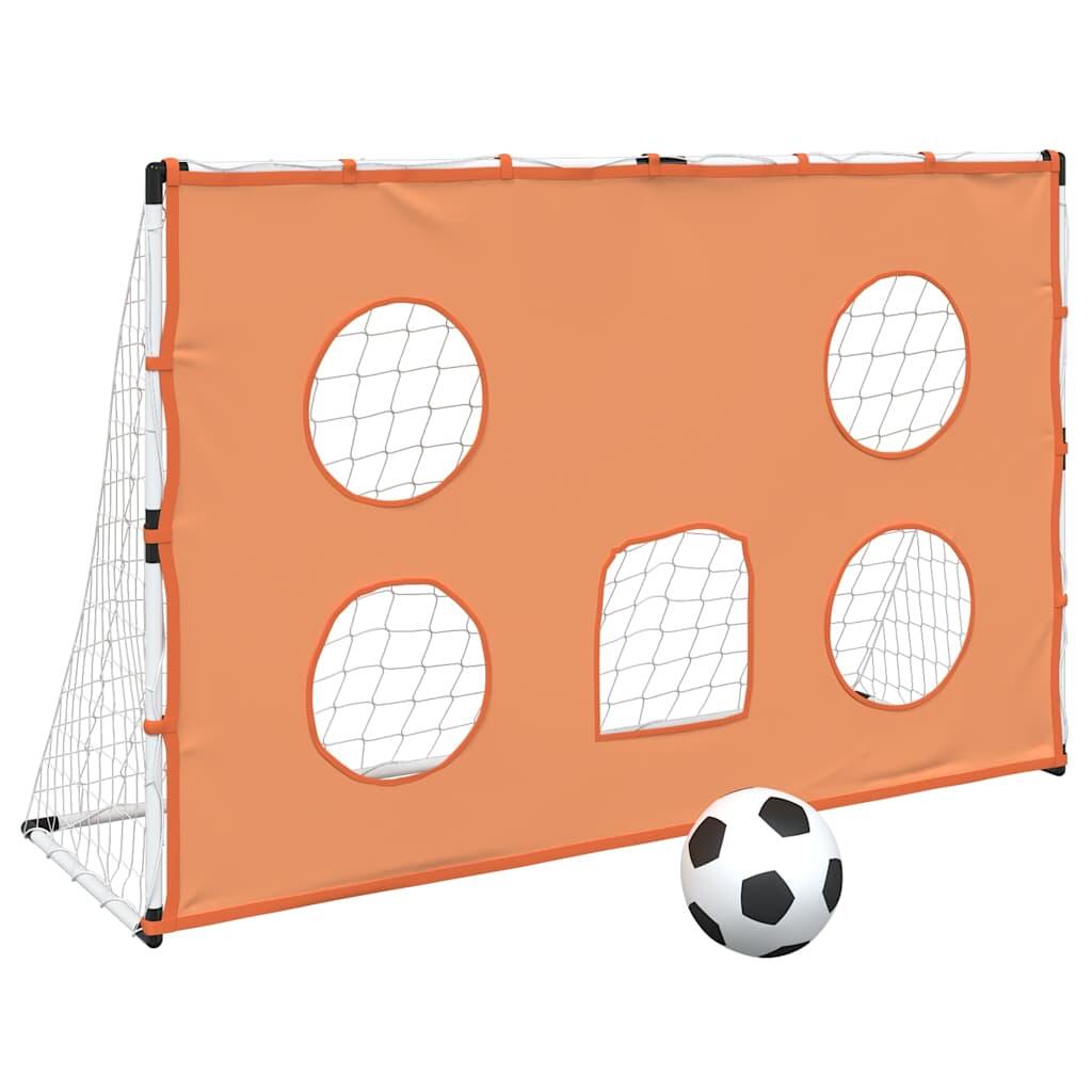VidaXL Kindervoetbaldoel met doelmat en bal 182x62x118 cm 2/5
