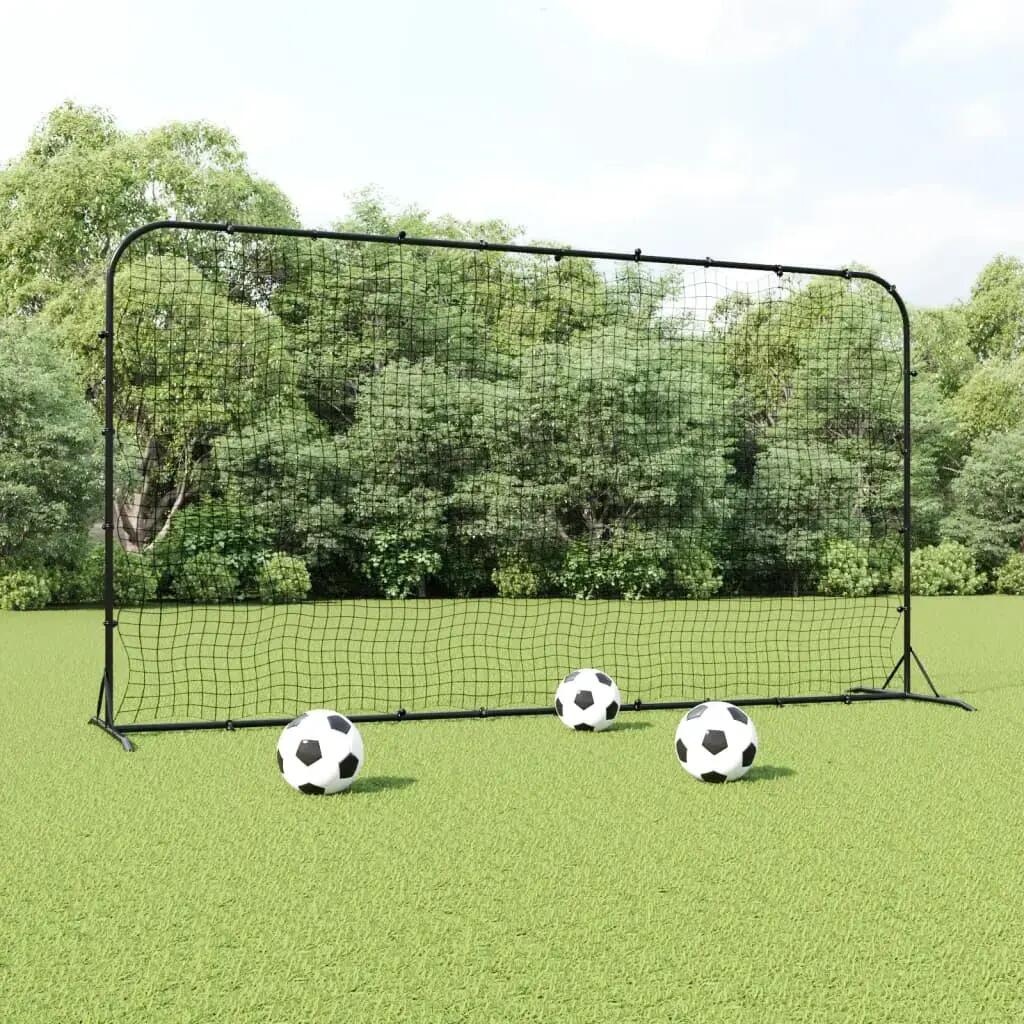 VidaXL Football Rebounder 366 x 90 x 183 cm Steel & HDPE