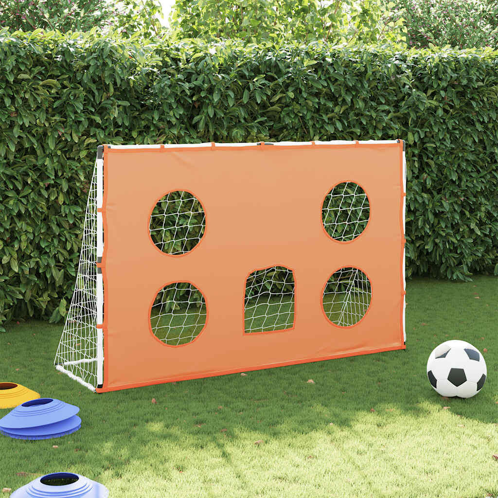 VidaXL Kindervoetbaldoel met doelmat en bal 182x62x118 cm 3/5