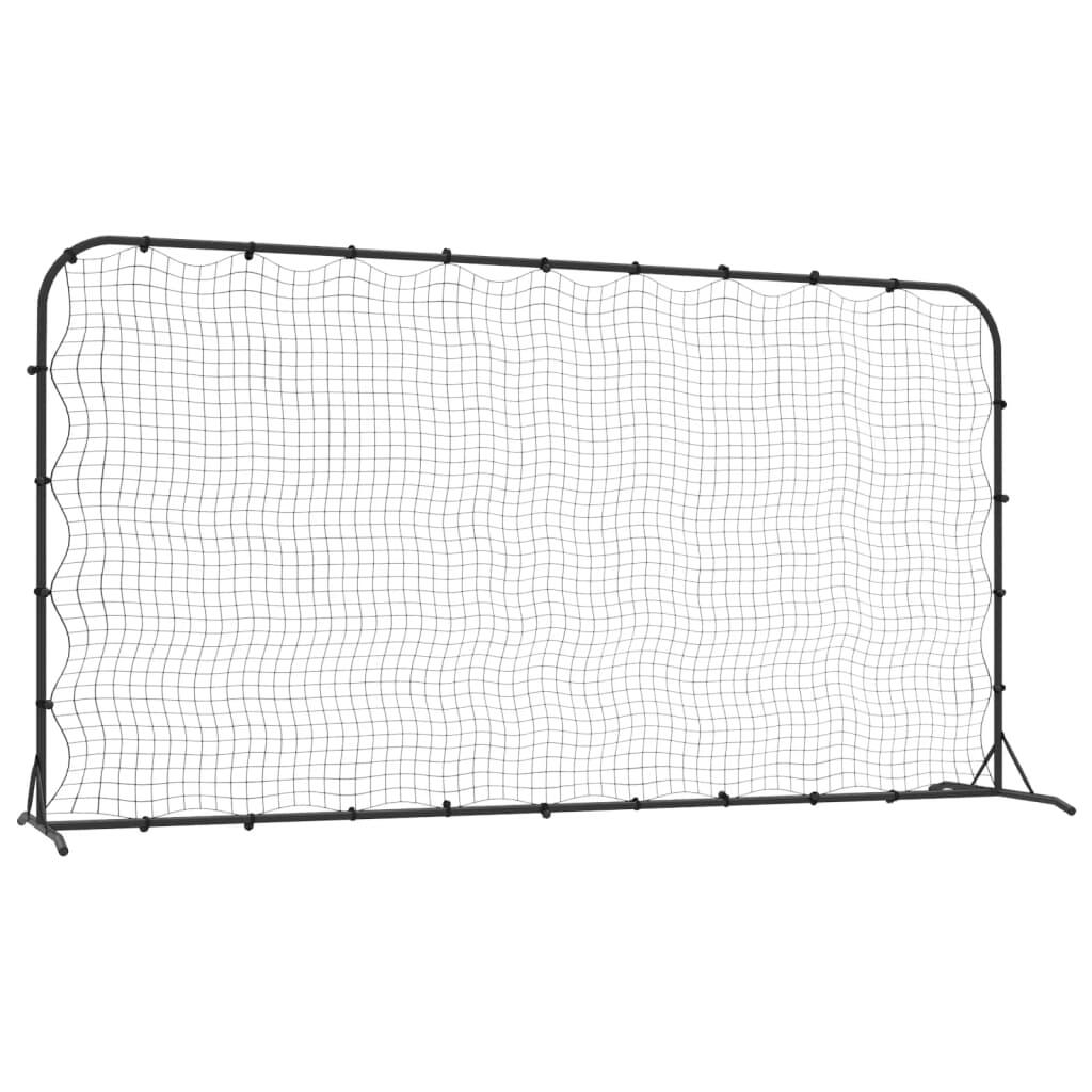 Red de rebote de fútbol HDPE negro 2/5