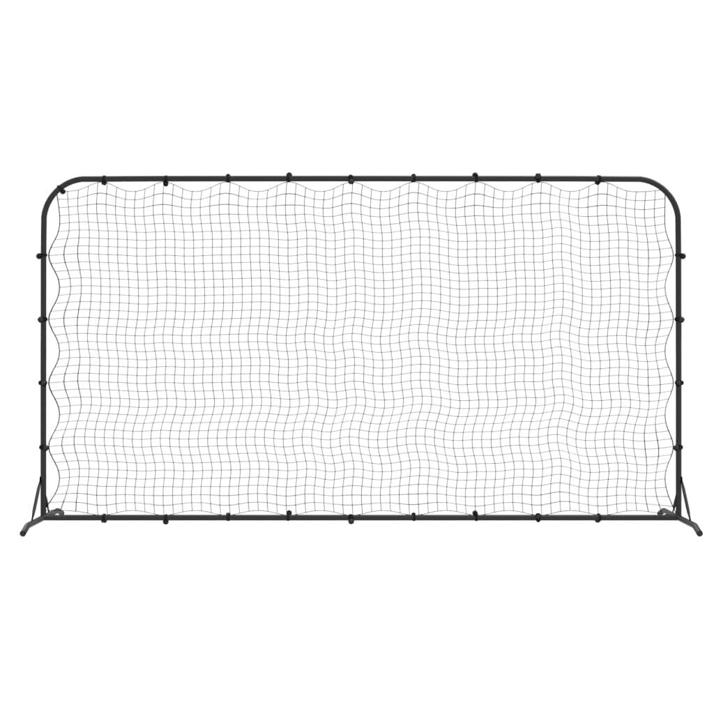 Red de rebote de fútbol HDPE negro 3/5