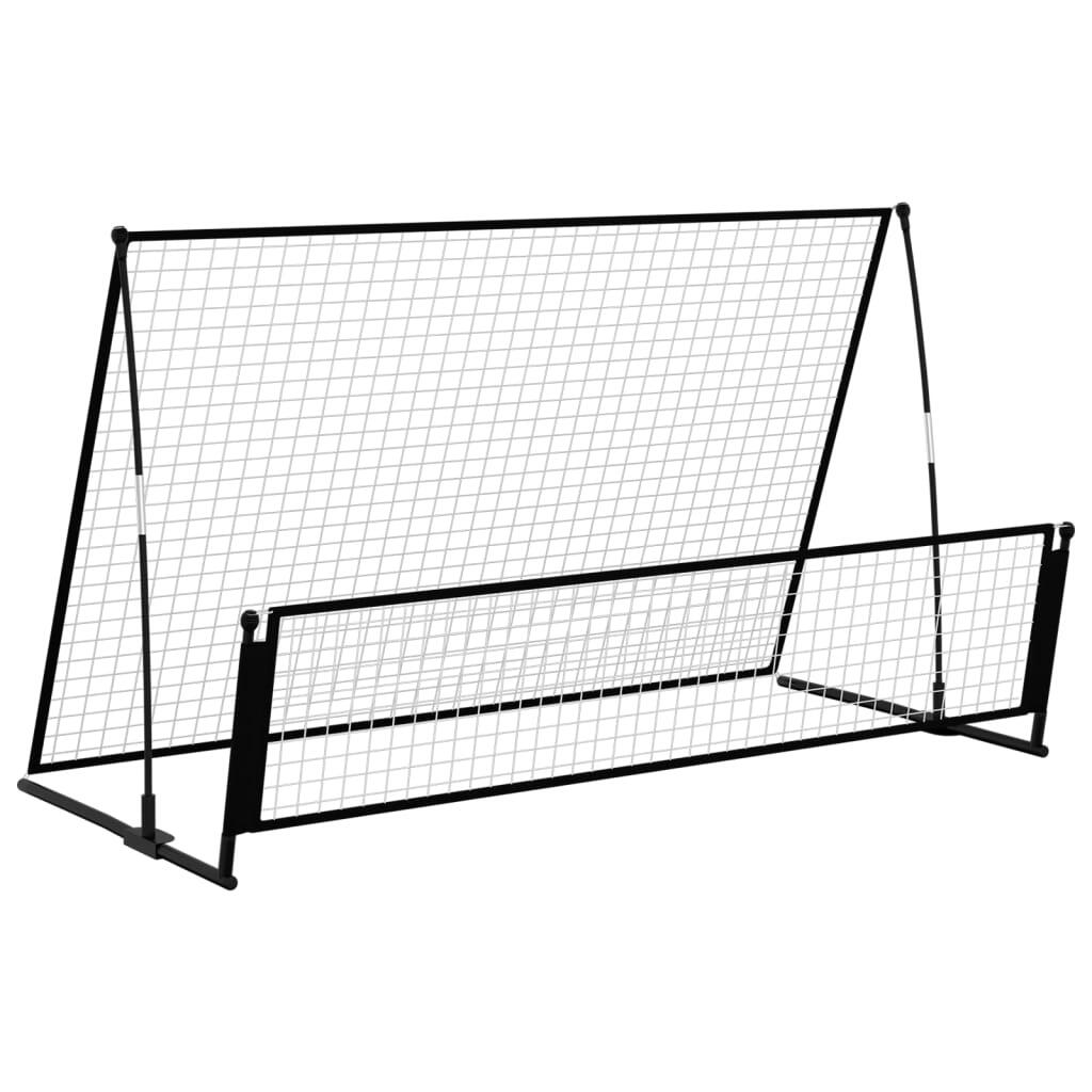 VidaXL Rebondeur/But de football 2 en 1 202x104x120 cm Acier 2/5
