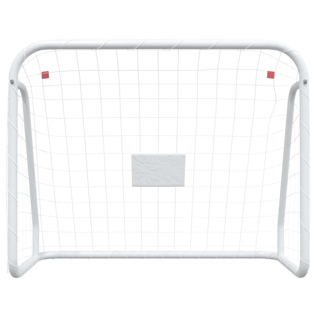 VidaXL Voetbaldoel met net 125 x 96 x 60 cm staal en polyester 3/5