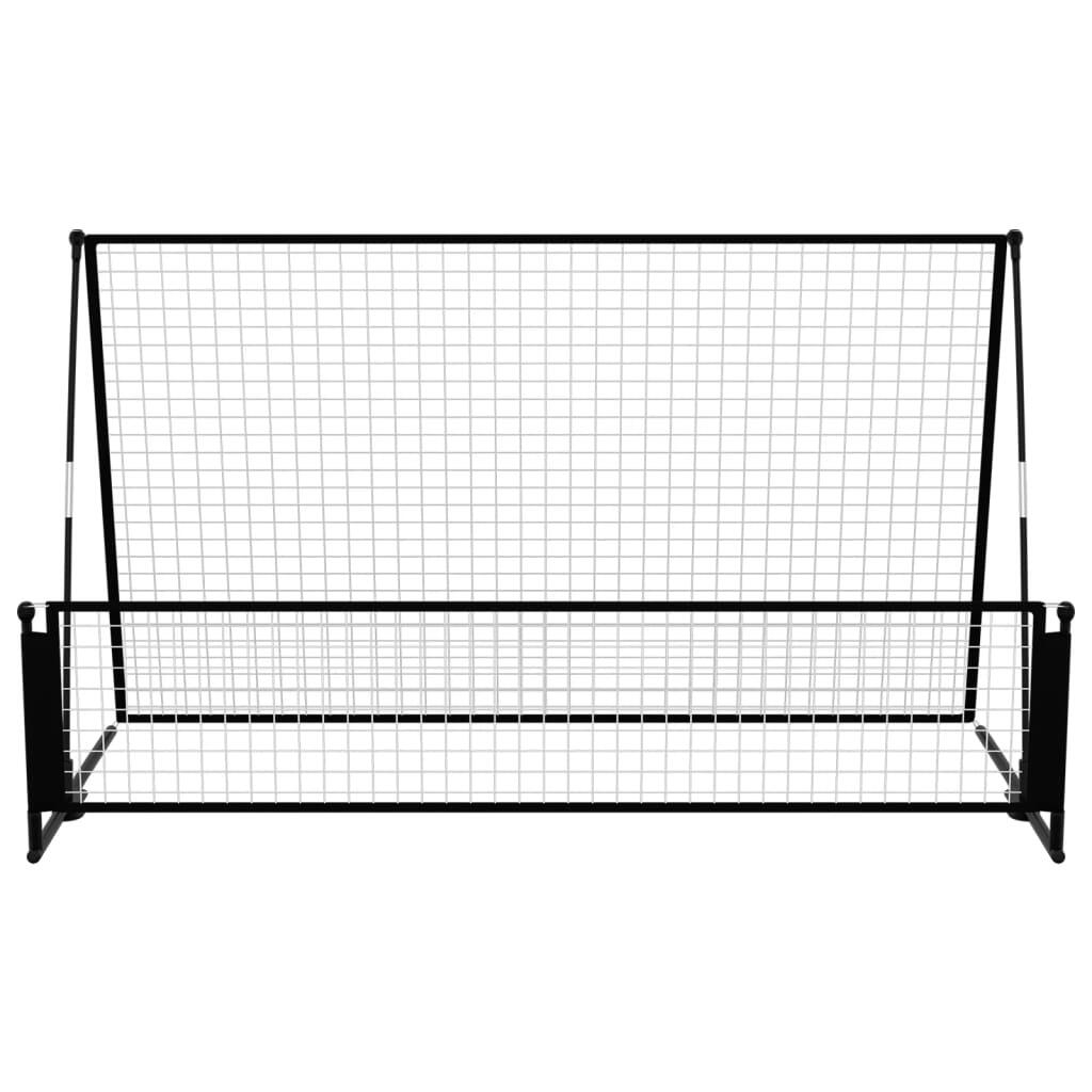 VidaXL Rebondeur/But de football 2 en 1 202x104x120 cm Acier 3/5