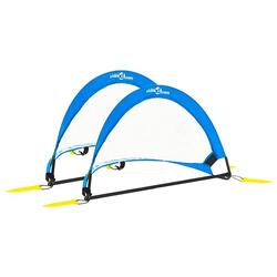 VidaXL Lot de 2 mini-buts pliables pour enfants avec sac 75,5x46x48 cm.