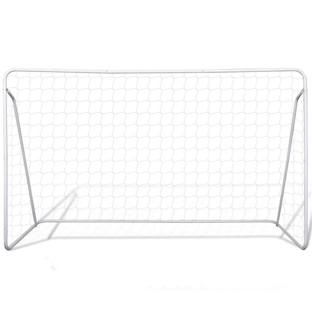 VidaXL Voetbaldoelset staal 240 x 90 x 150 cm 2/5