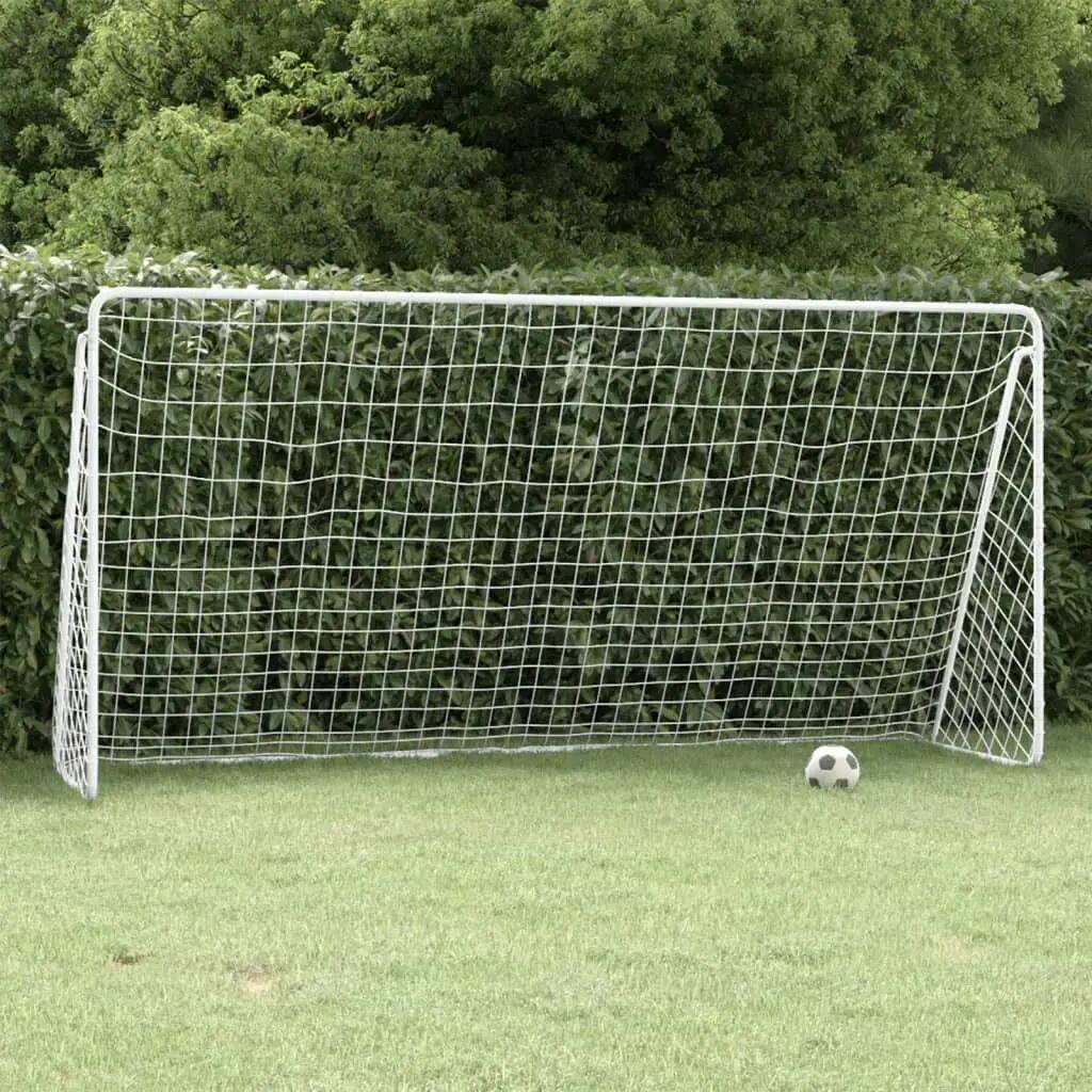 VidaXL Football Goal with Net 366x122x182 cm Powder-Coated Steel