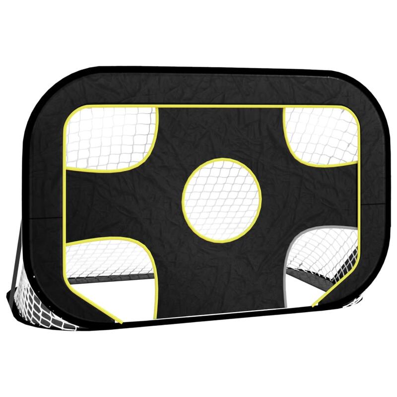 But de fotbal VidaXL cu țintă 120x80x80 cm