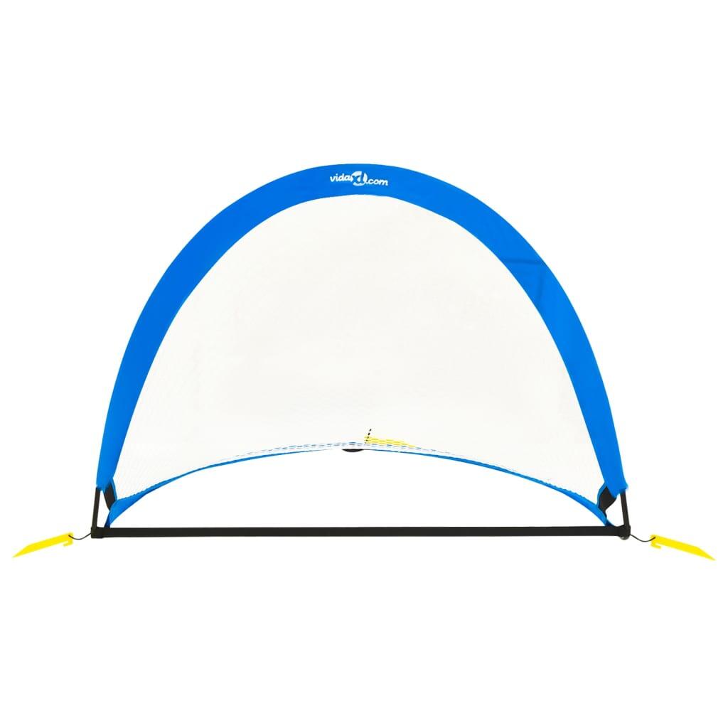 VidaXL 2 opvouwbare kindervoetbaldoelen met opbergtas 119x82x84,5 cm 3/5