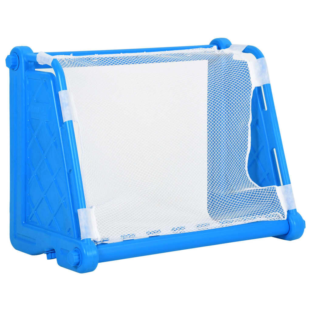 VidaXL Portería para niños 100 x 75 x 55 cm plástico azul 4/5