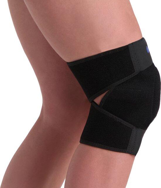 Wrap-around Kniestütze mit Klettverschluss schwarz 3/5