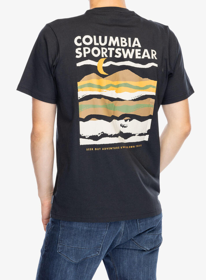 Koszulka z nadrukiem męska Columbia Explorers Canyon Back S/S Tee