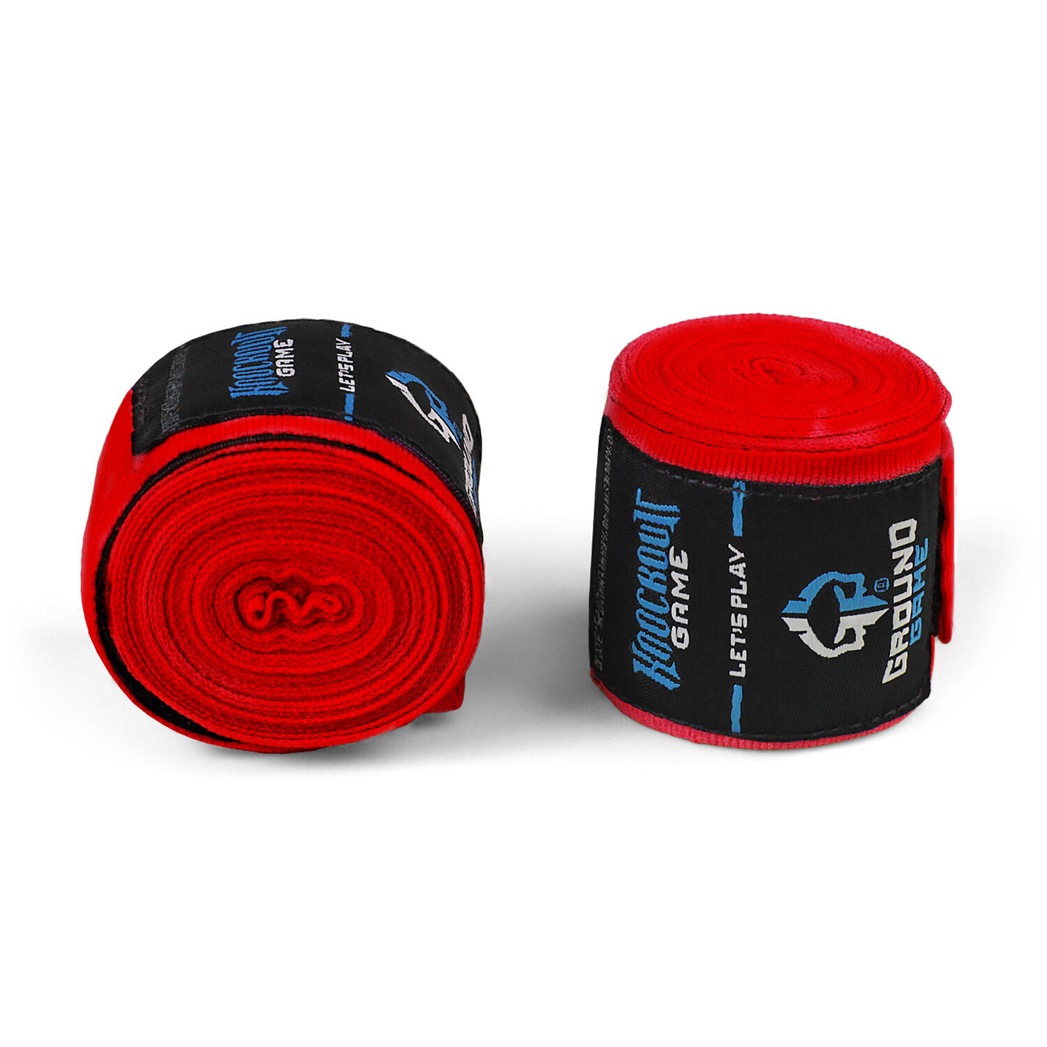 Bandaże bokserskie Ground Game Classic Czerwone 4m 2/3