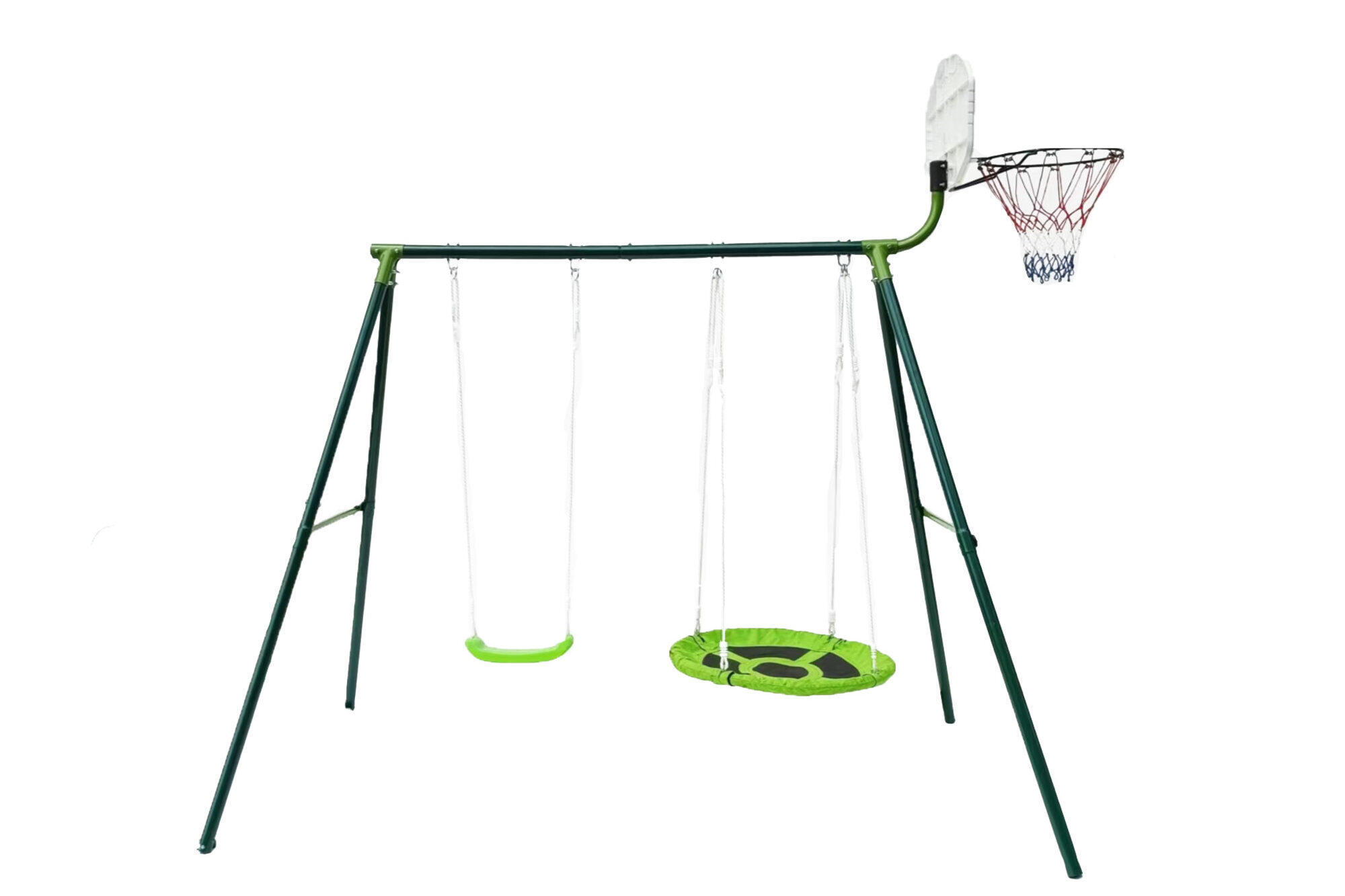 Baloiços de dois níveis com cesto de basquetebol