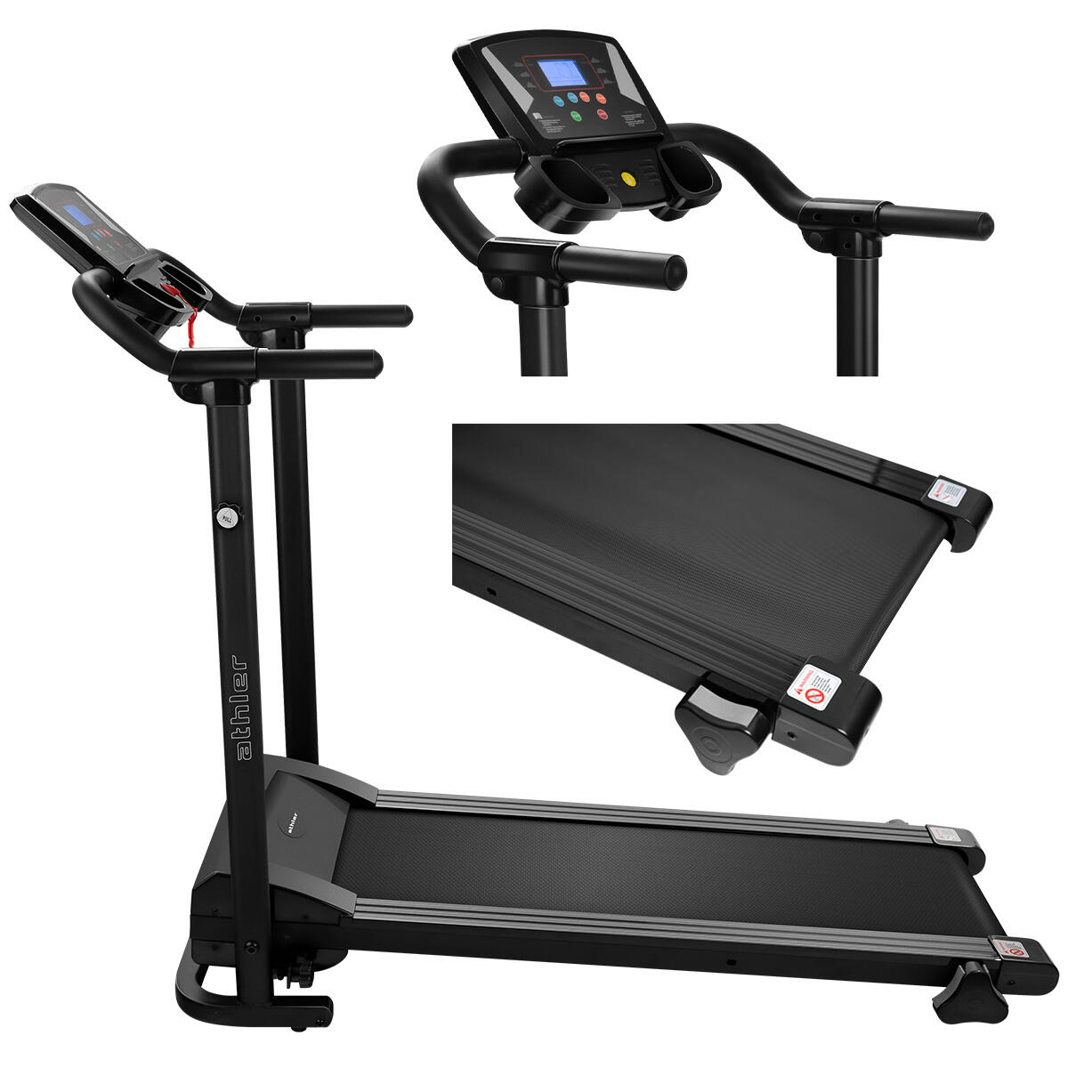 ATHLER Laufband Impala 30 Athler 12km/h LCD-Display klappbare, Neigungsverstellung