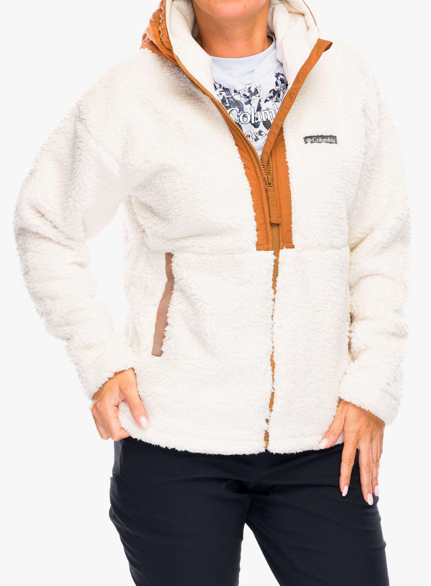 Polar damski Columbia Boundless Discovery Hooded Sherpa 3/7