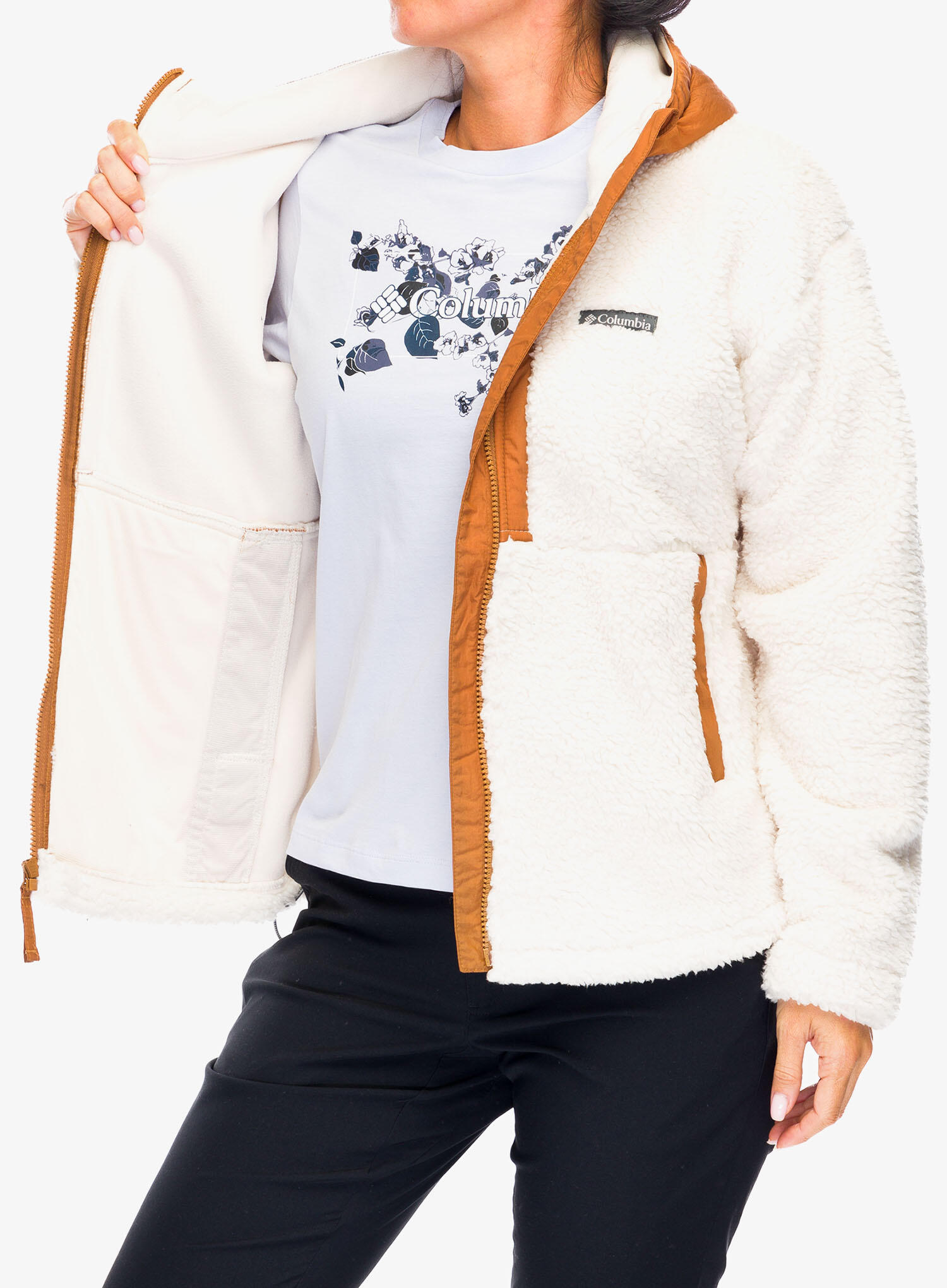 Polar damski Columbia Boundless Discovery Hooded Sherpa 6/7